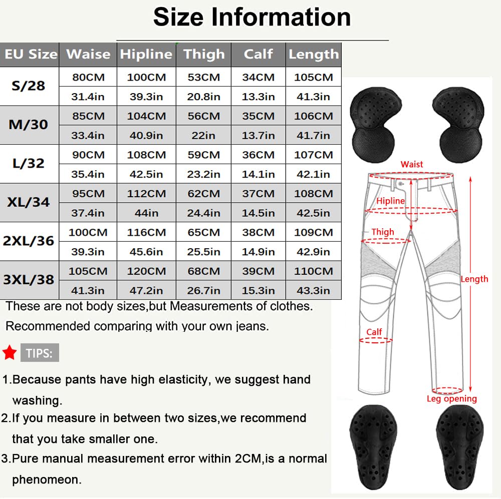 Lomeng Motorcycle Riding Pants Motorbike Motocross Cycling Jeans Safety Ce Knee Hip Removable Armored All Seasons For Men Khaki