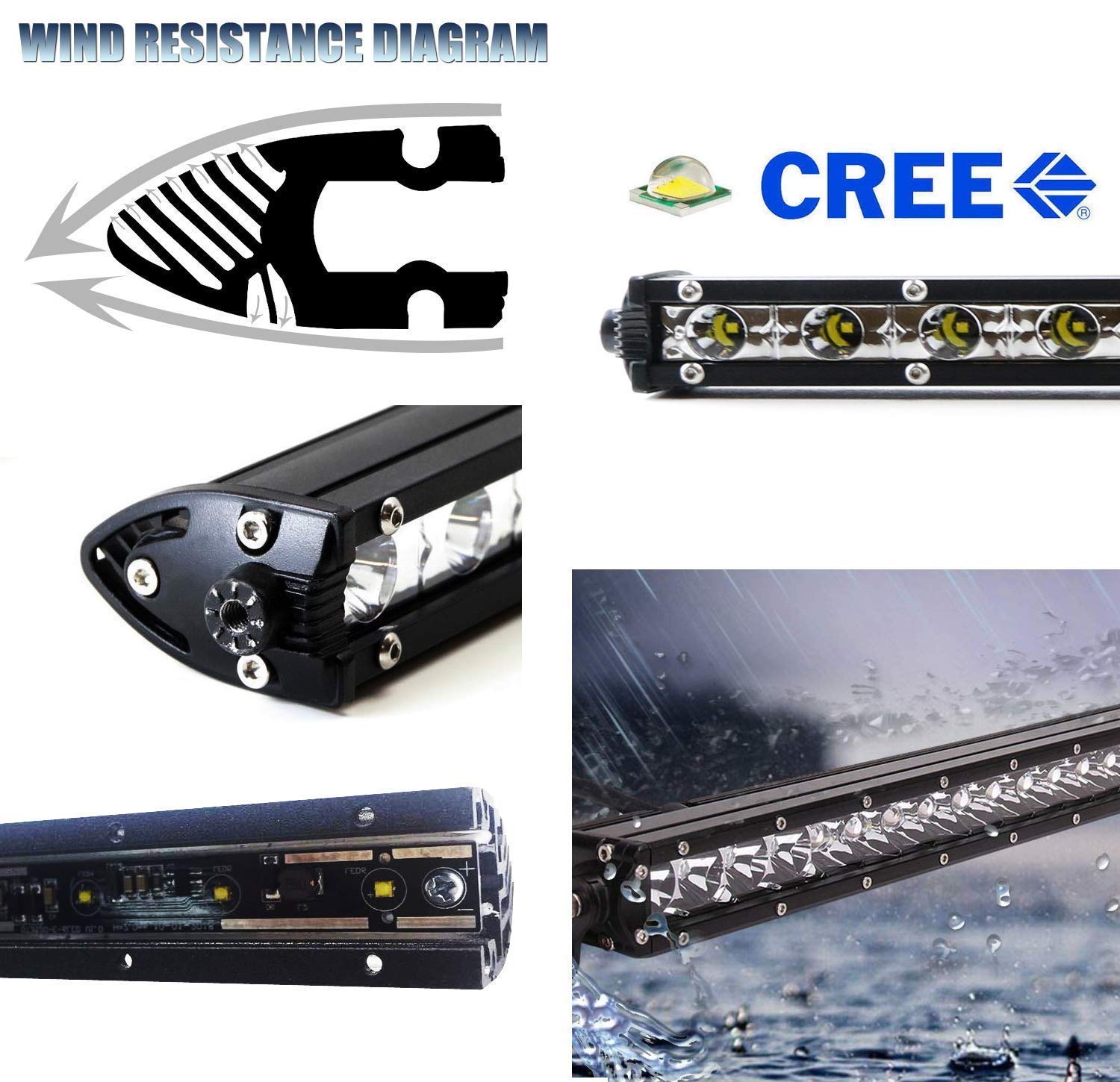 iJDMTOY 36-Inch LED Light Bar with Hood Mount Brackets & Wiring Kit - White, CREE LED, Compatible with 2014-2021 Toyota Tundra