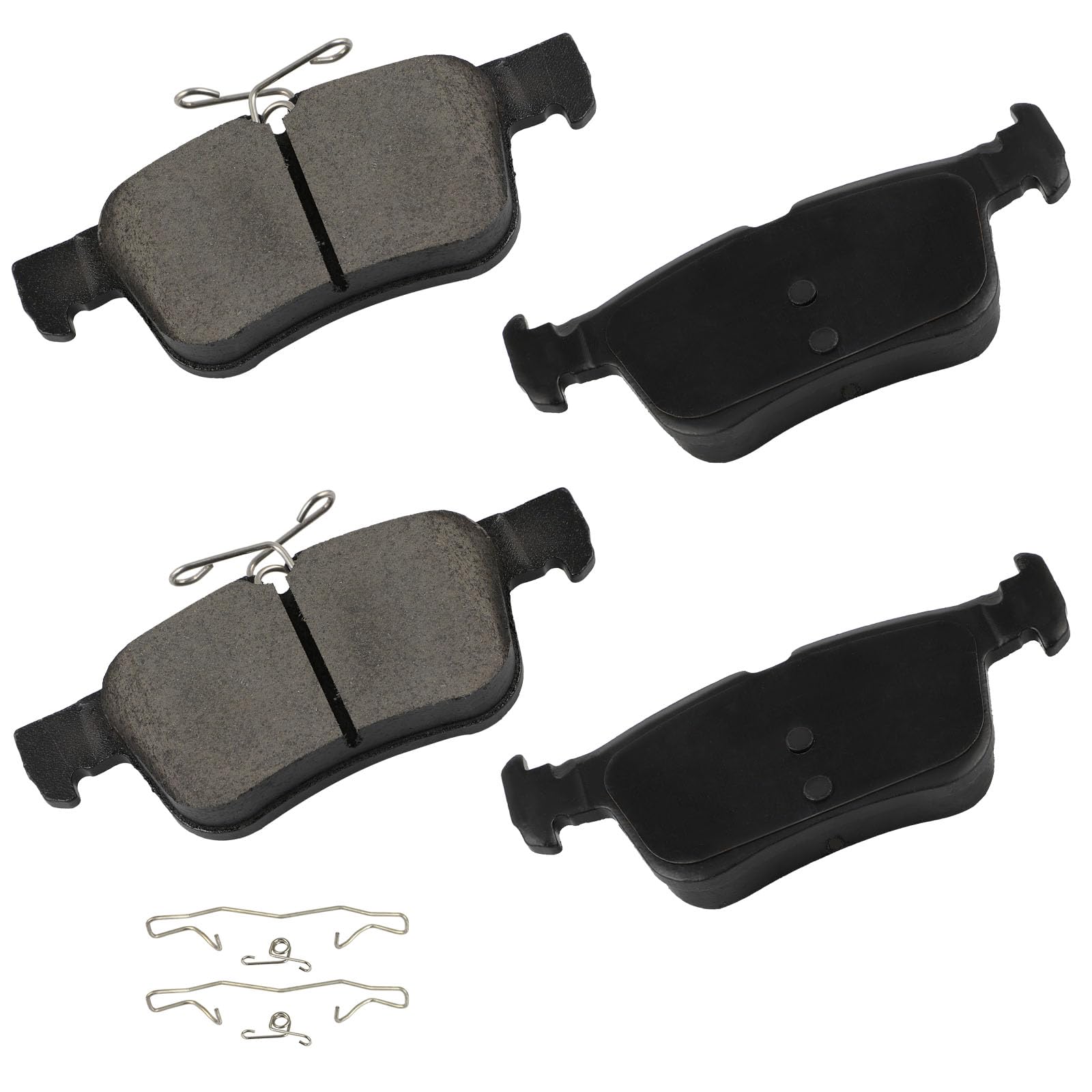 Cciyu D1833 Rear Ceramic Disc Brake Pads Set W/Hardware Fit For Ford For Edge 16-22/For Escape 17-19/For Fusion 13-20,For Lincol