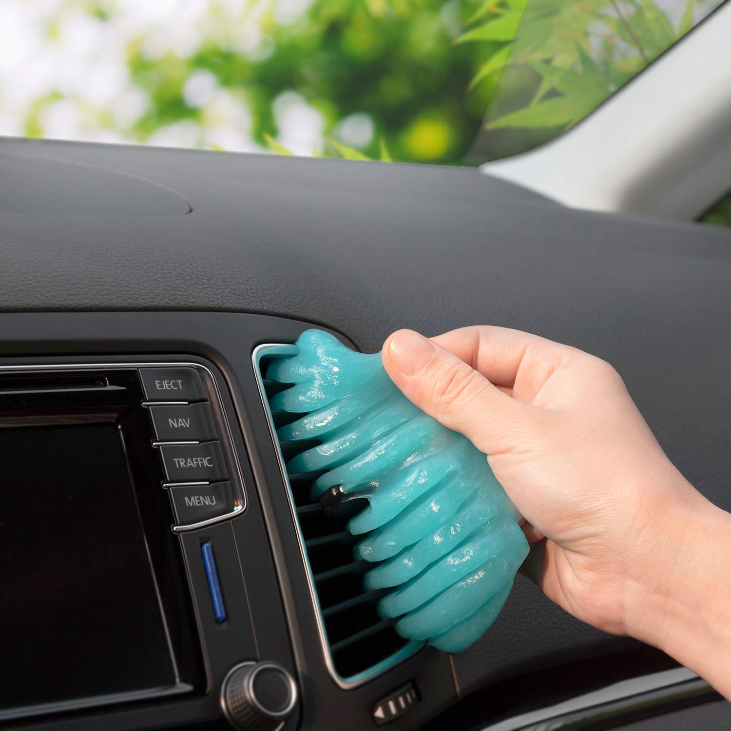 TICARVE Cleaning Gel Car Putty Slime - 2 Pack Blue & Rose Detailing Tools for Automotive & Keyboard Cleaning