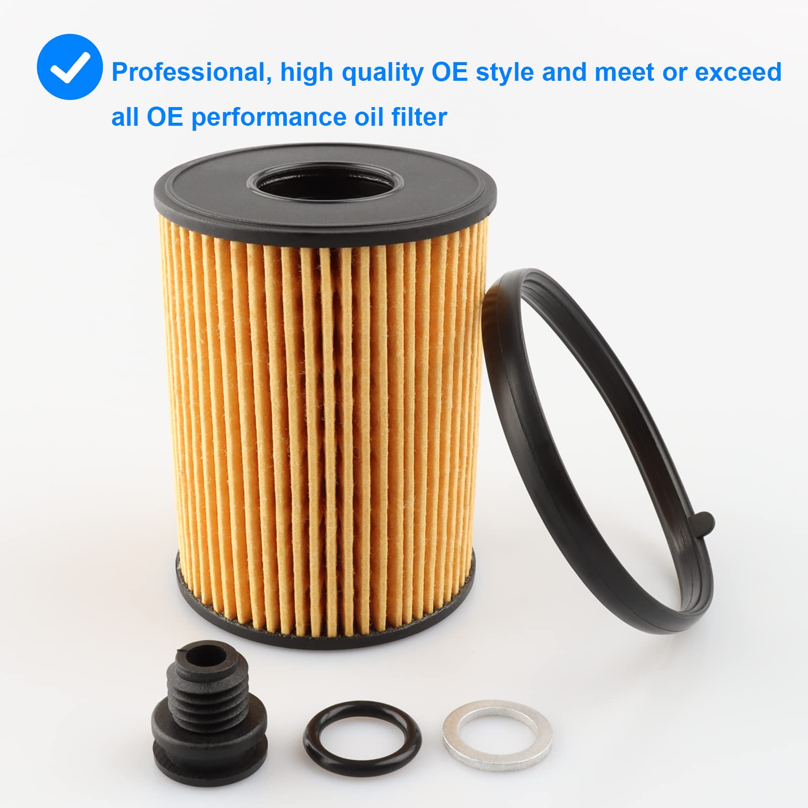 Oil Filter, Replace 26350-2S000, PG99527EX Compatible with Hyundai Kia 2.5L - 2022 Santa Cruz, 2021-2022 Santa Fe, 2020-2022 Son