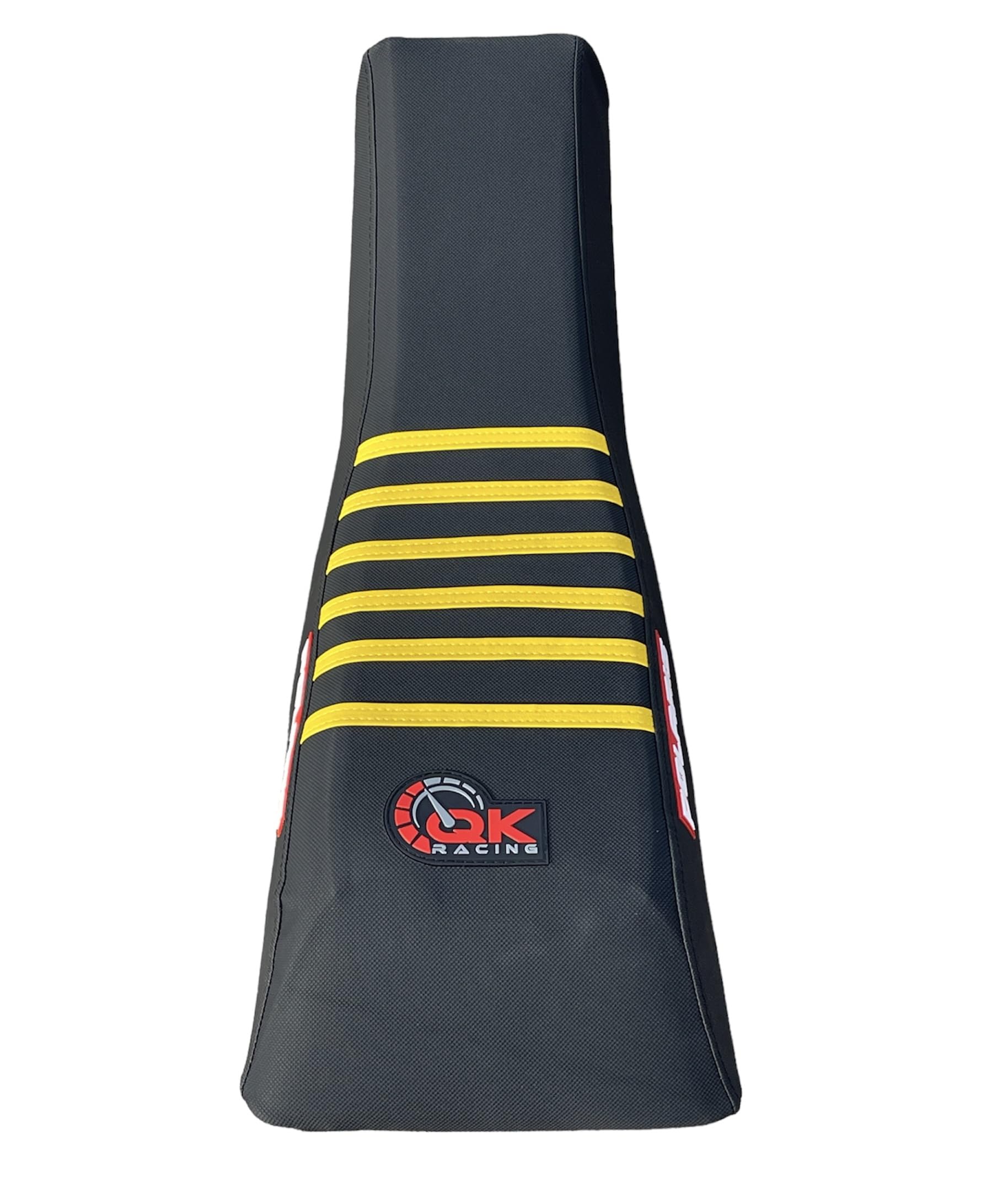 QK RACING Polaris Scrambler Trailblazer Sport 250 400 500 Seat Cover 1995-2003 Black/Yellow