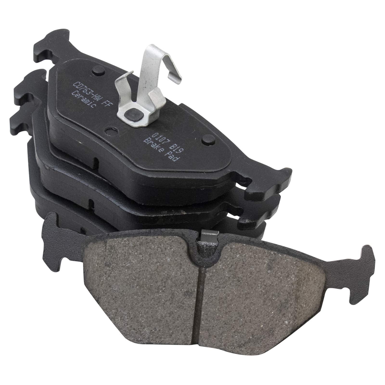 TRQ Rear Brake Pads Ceramic Compatible with 1995-1999 BMW 318ti 2000 323Ci 1998-2000 323i 2001-2006 325Ci 2001-2005 325i 325xi 3