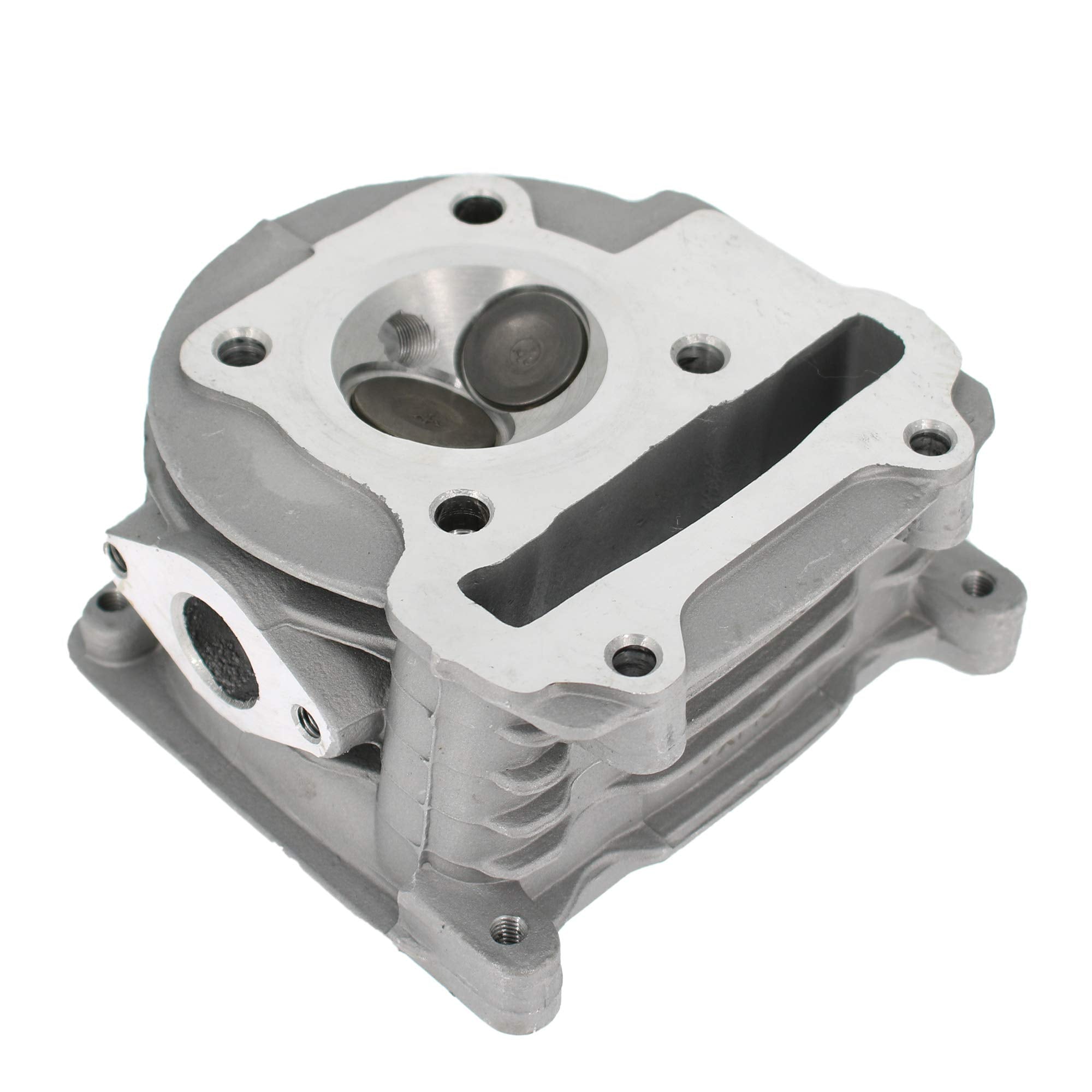Glixal 52mm Racing Cylinder Head Assy for 49cc-105cc GY6 Engines, Big Valves, Non-EGR, Compatible with 139QMB/139QMA