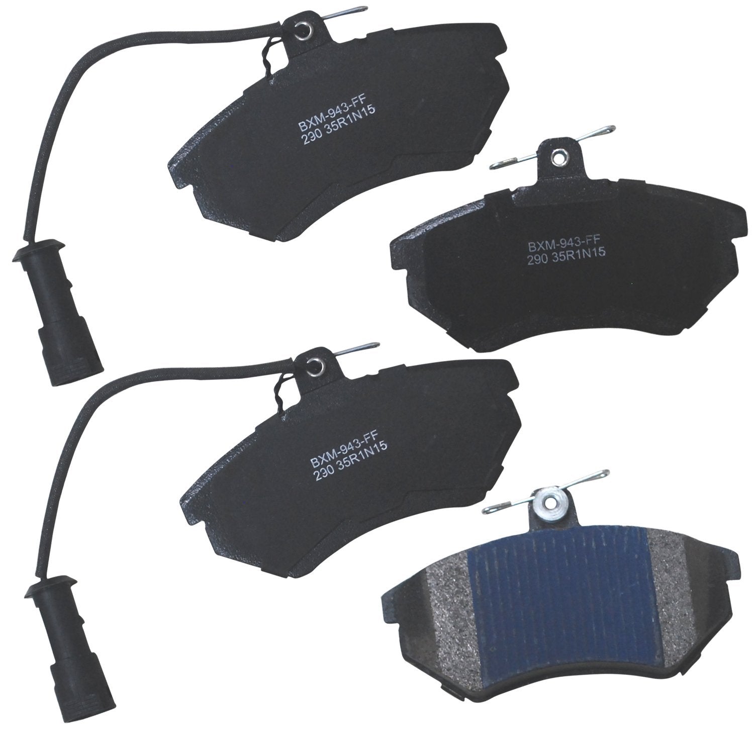 Bendix Premium Sbm290 Semi-Metallic Front Brake Pads For Select Models Audi 80, 80 Quattro, 90, 90 100, 100 5000, 5000 Quattro