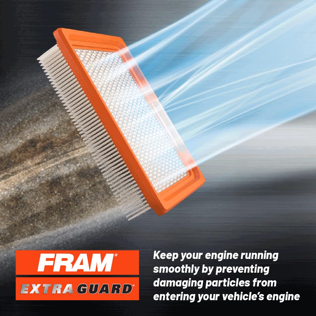 Fram Extra Guard Ca9359 Replacement Engine Air Filter For Select Toyota Rav4 Model, Provides Up To 12 Months Or 12,000 Miles Fil