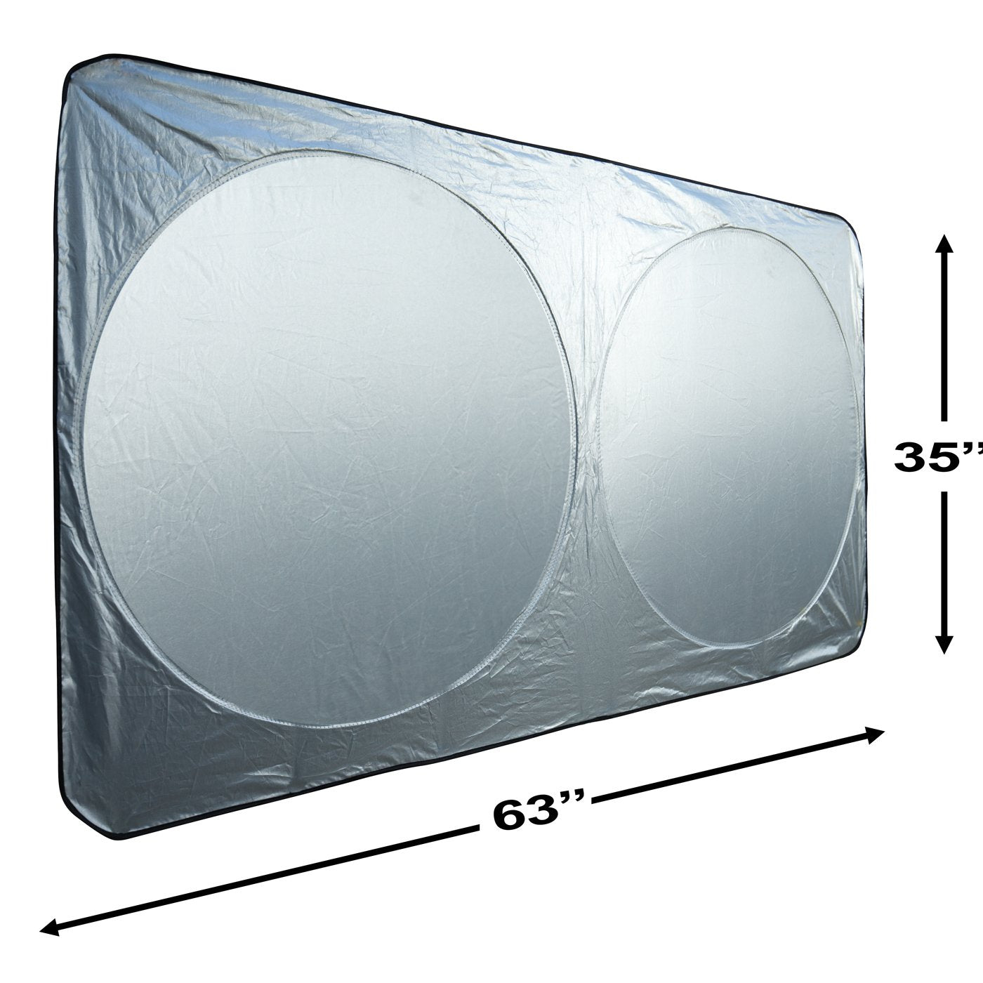 OxGord Front Windshield Sun-Shade for Car - Collapsible & Foldable Dashboard Reflector Shield for Small and Large Vehicles