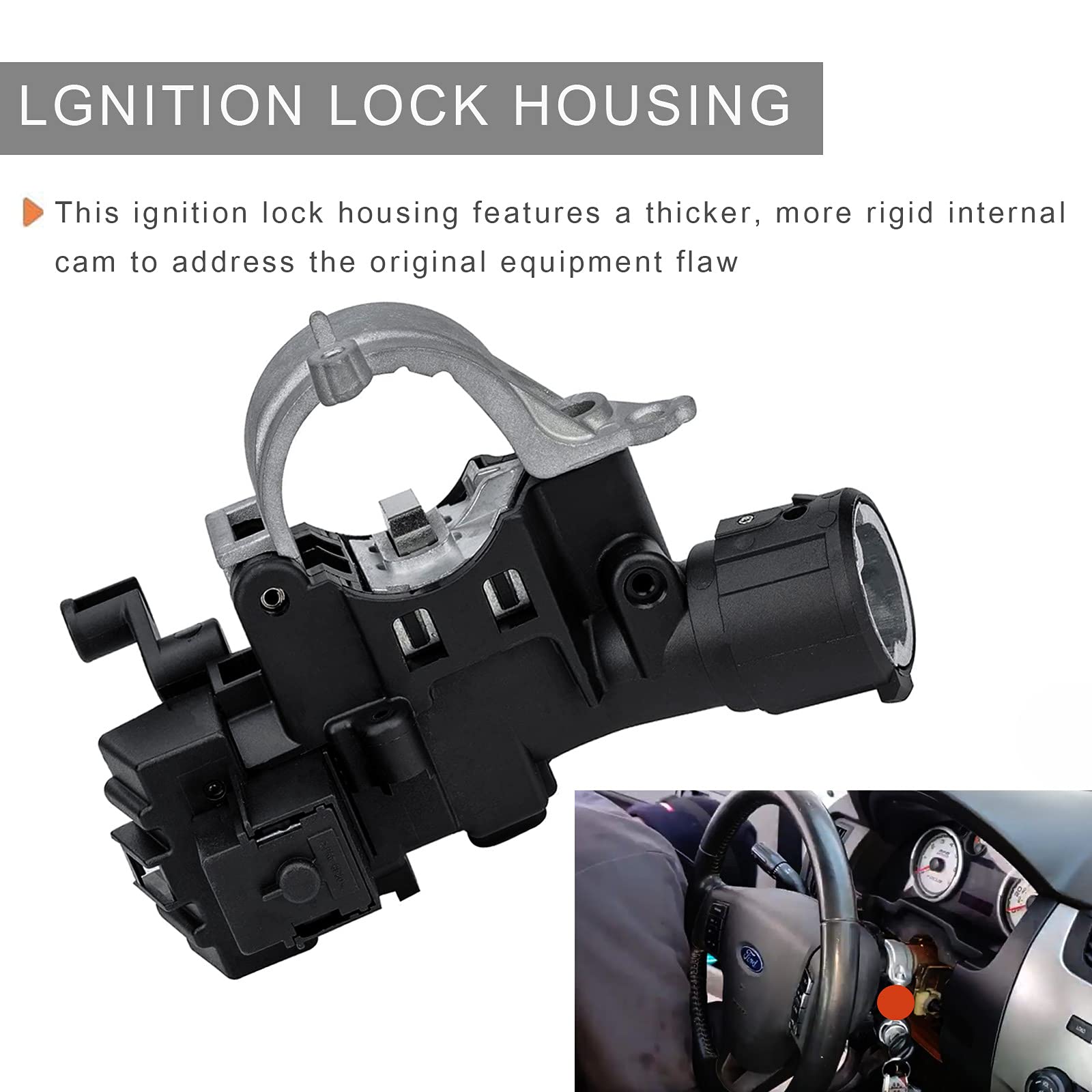 Ignition Lock Housing 989-019 Compatible with Ford Escape 2008-2012, Focus 2008-2011, Mazda Tribute 2008-2011, Mercury Mariner 2