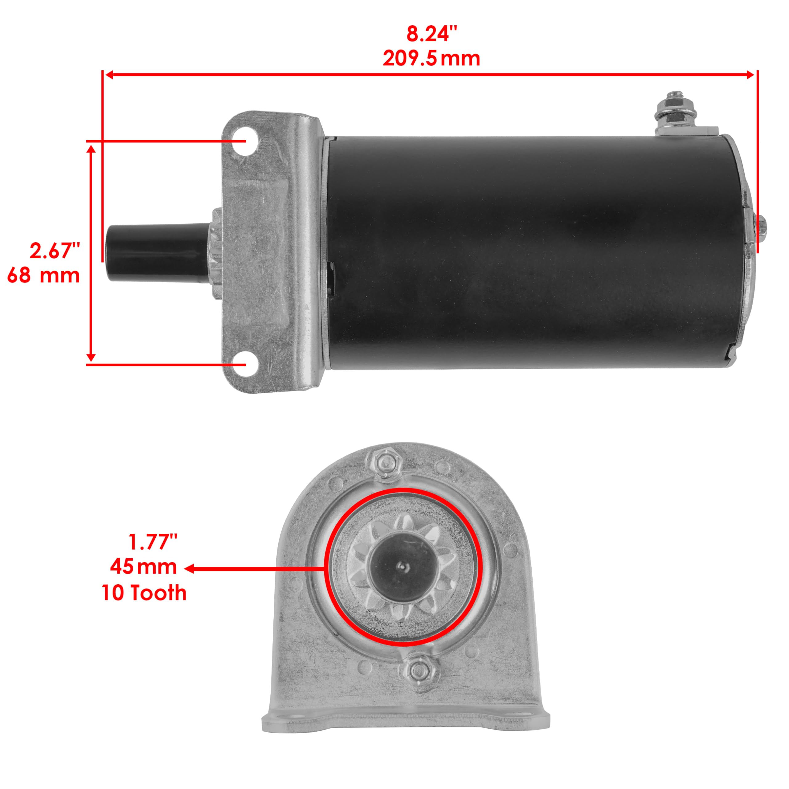 Caltric Metal Starter for Kawasaki FH680D FH680V FH721D FH721V FH770D