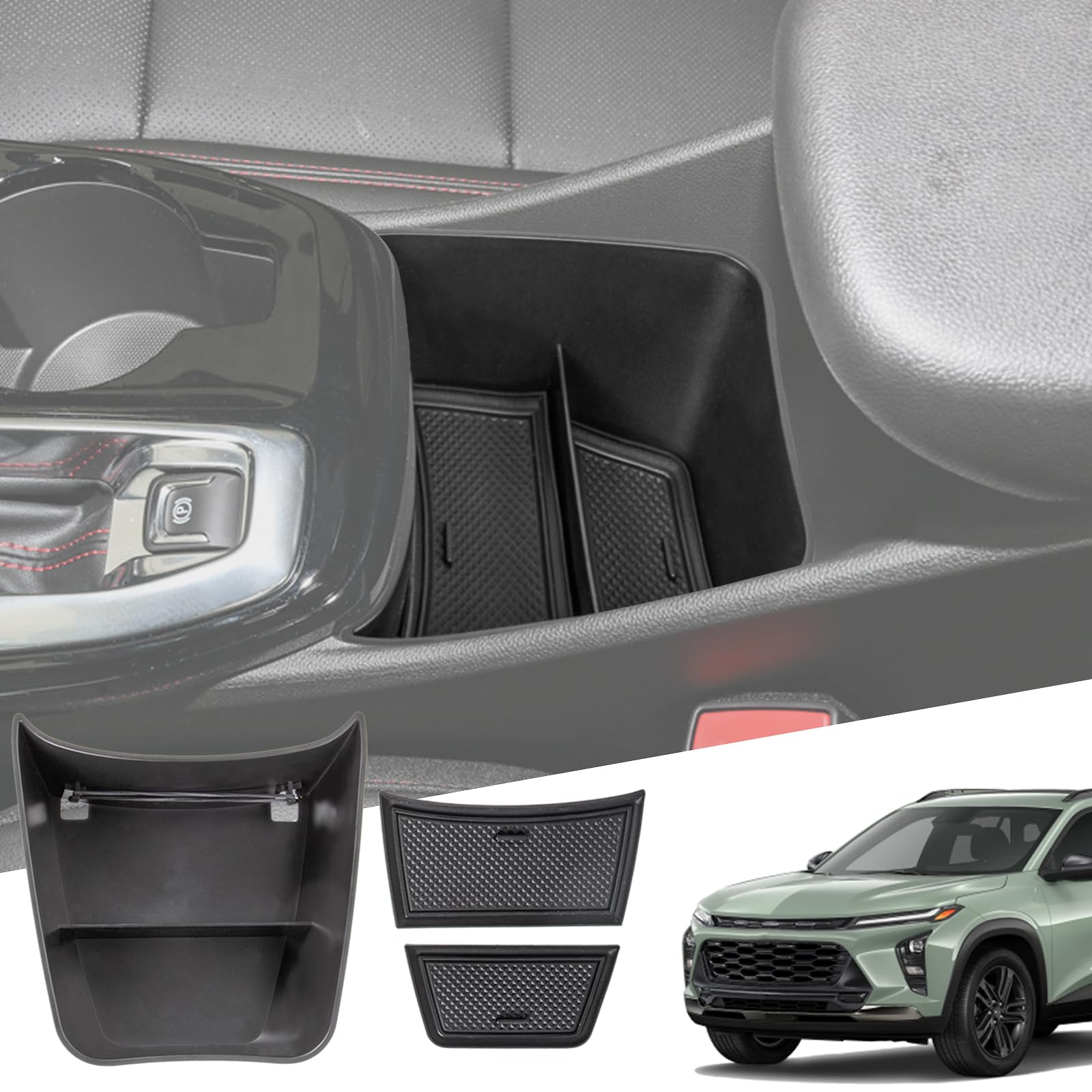 Neepiar Center Console Organizer Compatible With 2024 2025 Chevy Trax Center Console Middle Storage Box Insert Storage Tray Seco