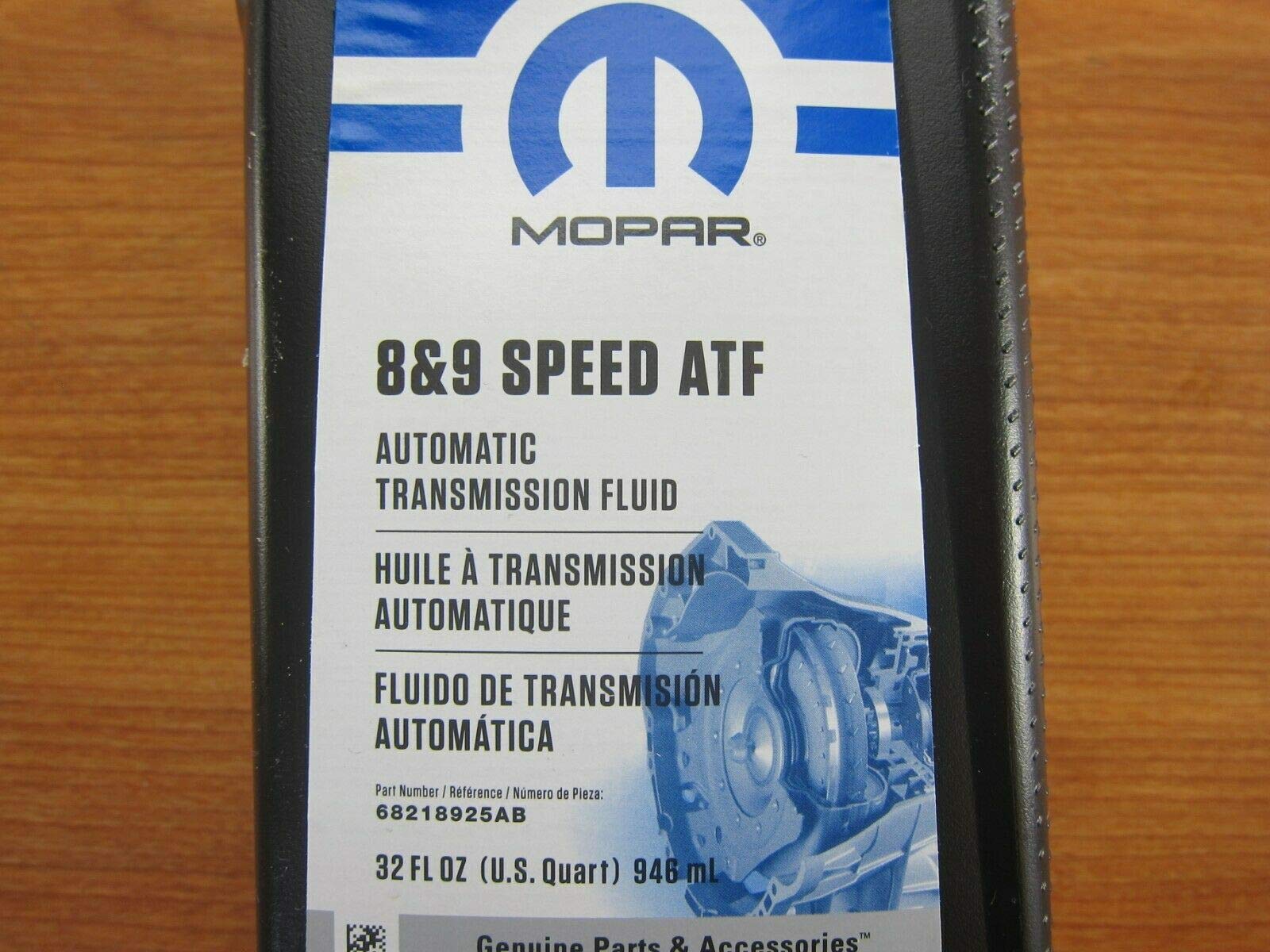 Mopar 8 & 9 Speed Automatic Transmission Fluid, 7 Quarts, Mineral Oil, for Chrysler Dodge Jeep Ram