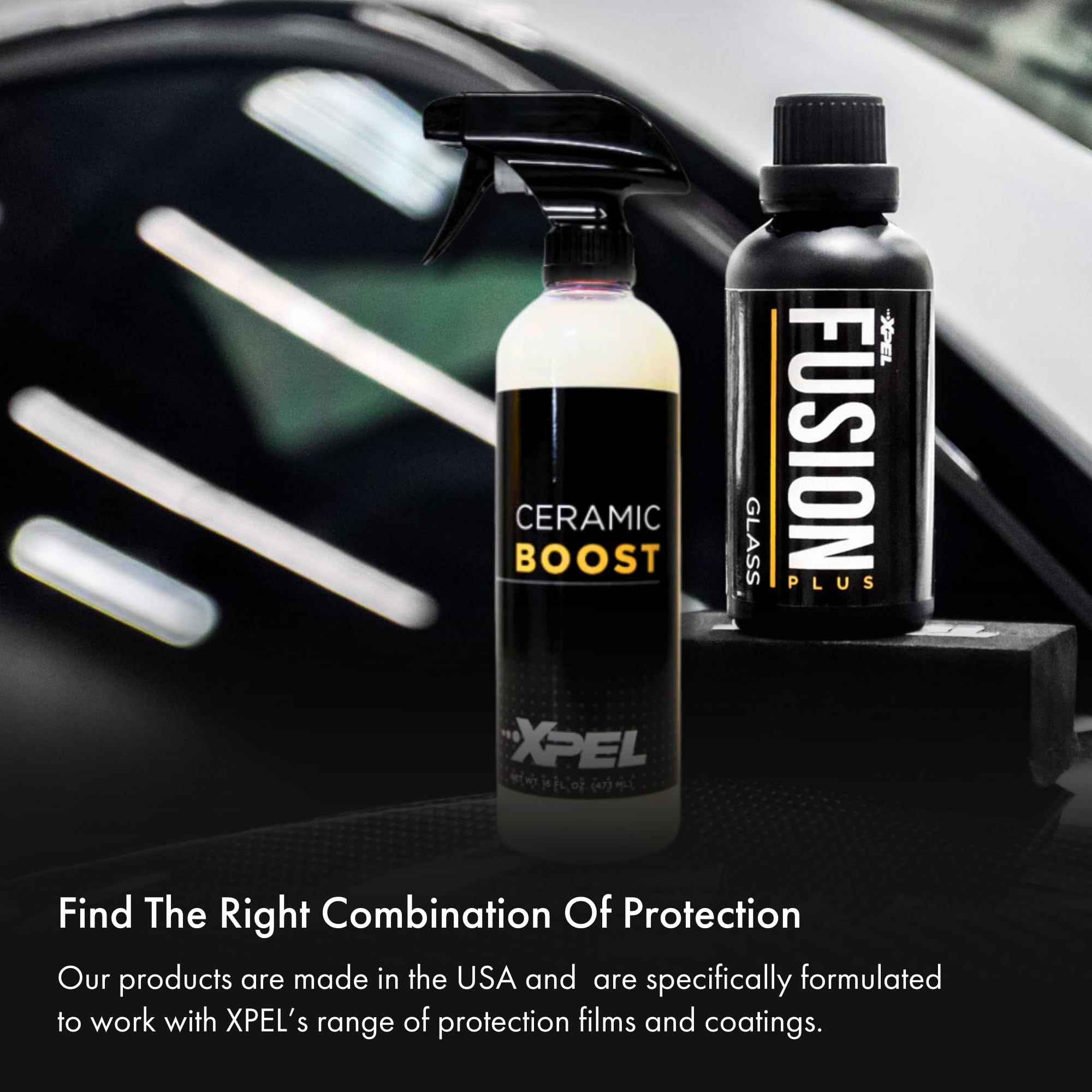 XPEL Ceramic Boost Spray Coating, 16oz - Silicon Dioxide Detail Spray, Water Repellent for Cars, White, Model R1390