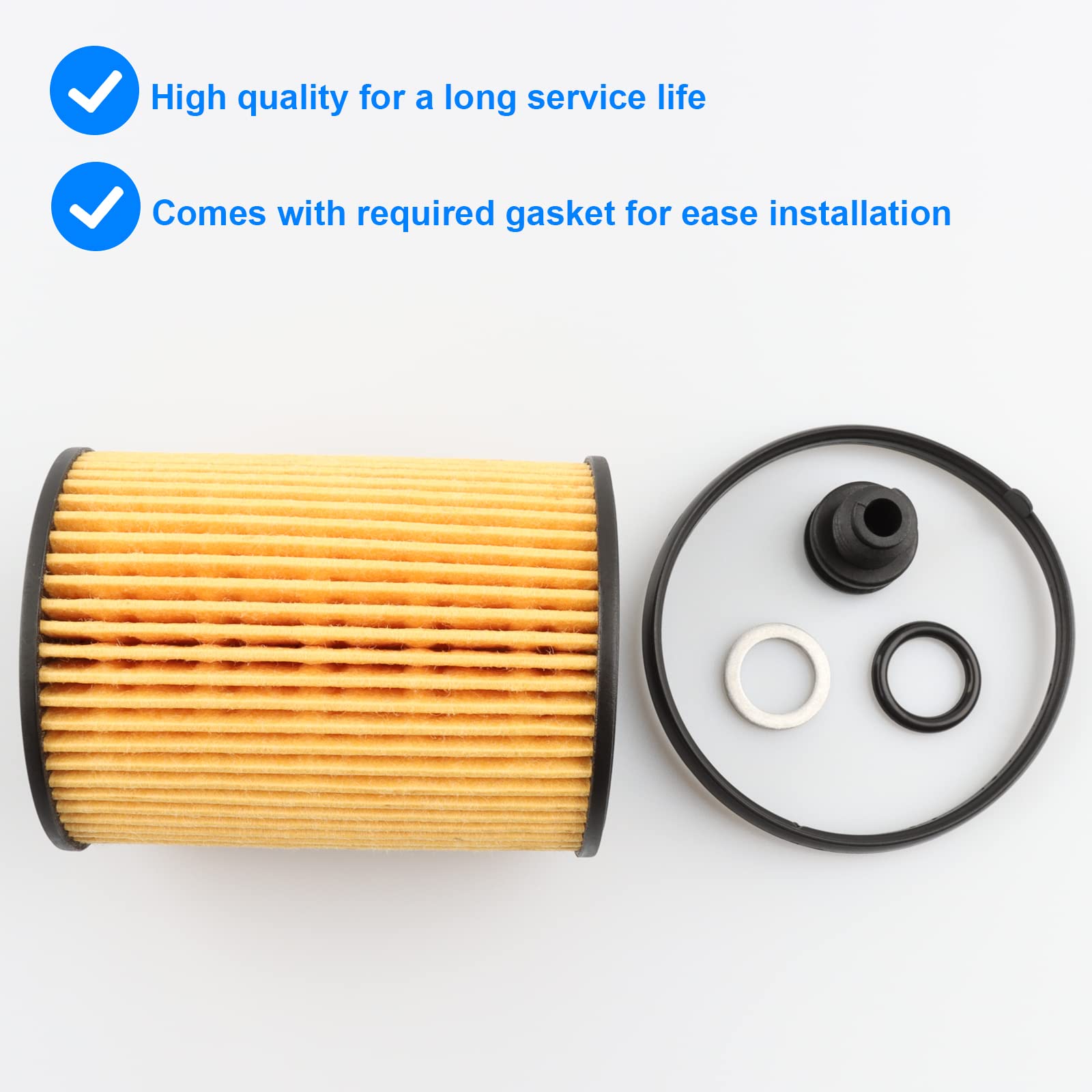 Oil Filter, Replace 26350-2S000, PG99527EX Compatible with Hyundai Kia 2.5L - 2022 Santa Cruz, 2021-2022 Santa Fe, 2020-2022 Son