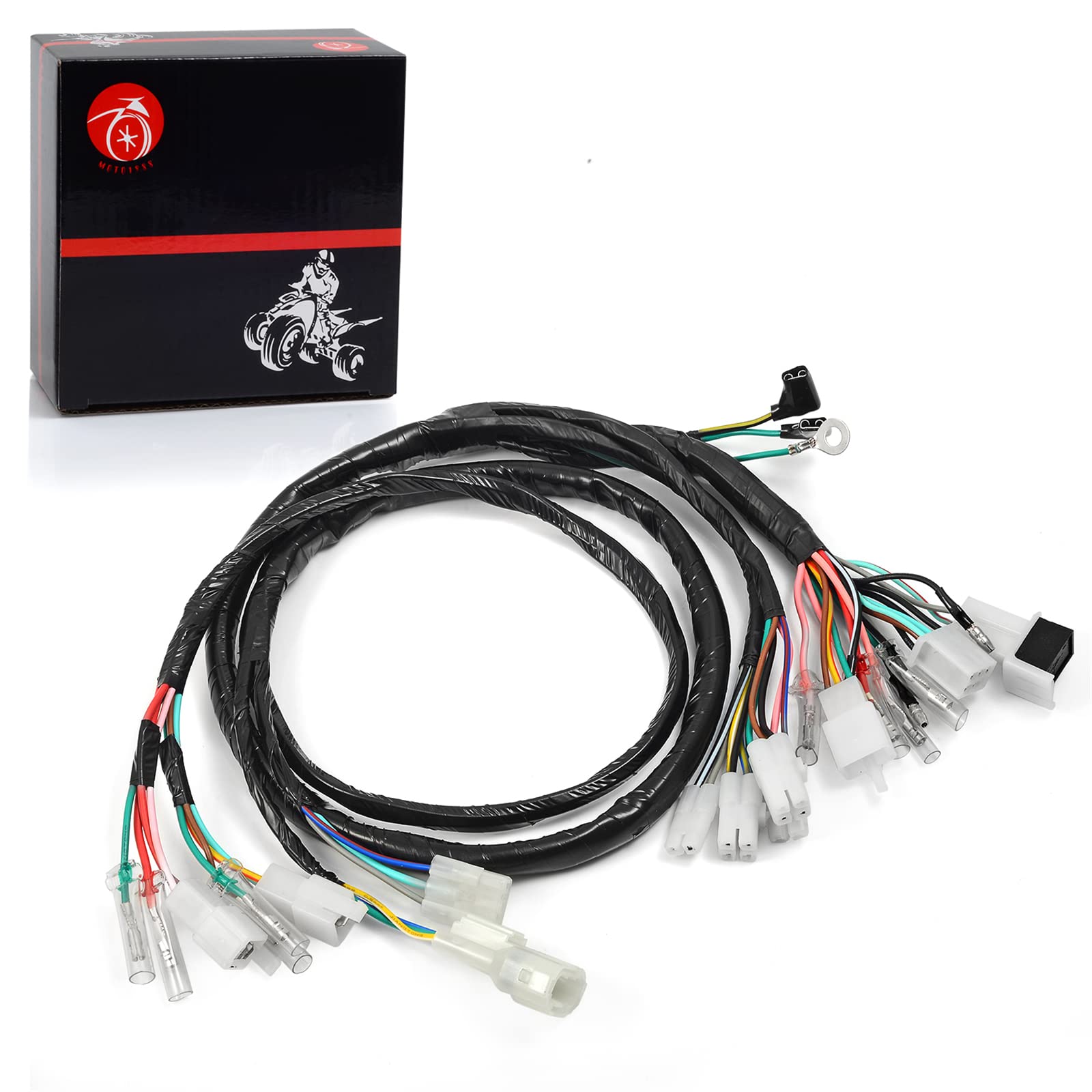 MOTO1988 Wire Wiring Harness Compatible with Honda FourTrax 300 TRX300 2x4 1993 TRX 300FW 4x4 1993 32100-HC5-970