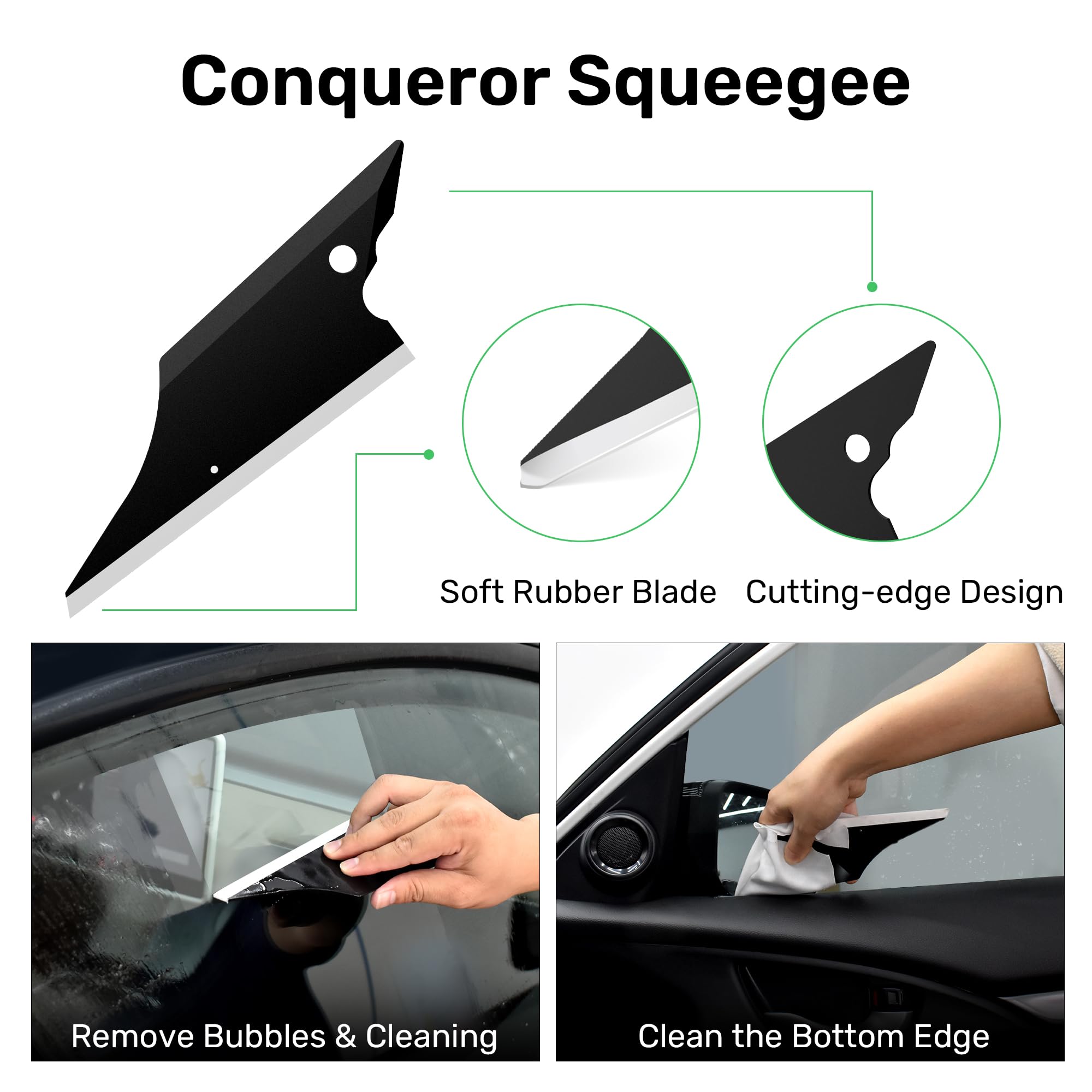 Zanch Window Tint Kit, 24Pcs Professional & Easy-To-Use Window Tinting Tools For Car Or Home - Includes Tint Squeegee, Felt Sque