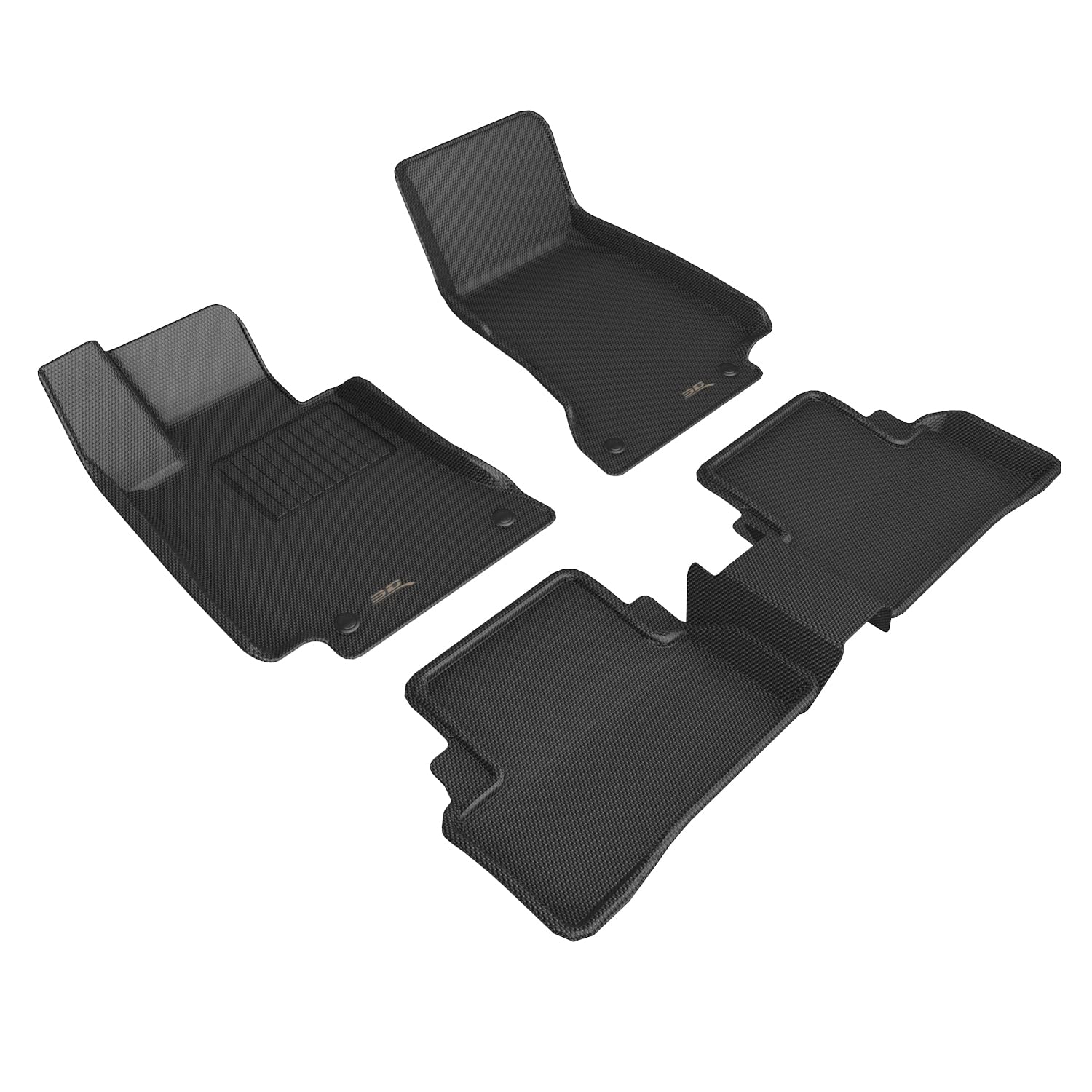 3D MAXpider Custom Fit Kagu Floor Mat (Black) Compatible with MercedesBenz EClass Sedan (W213) 20172023  Full Set
