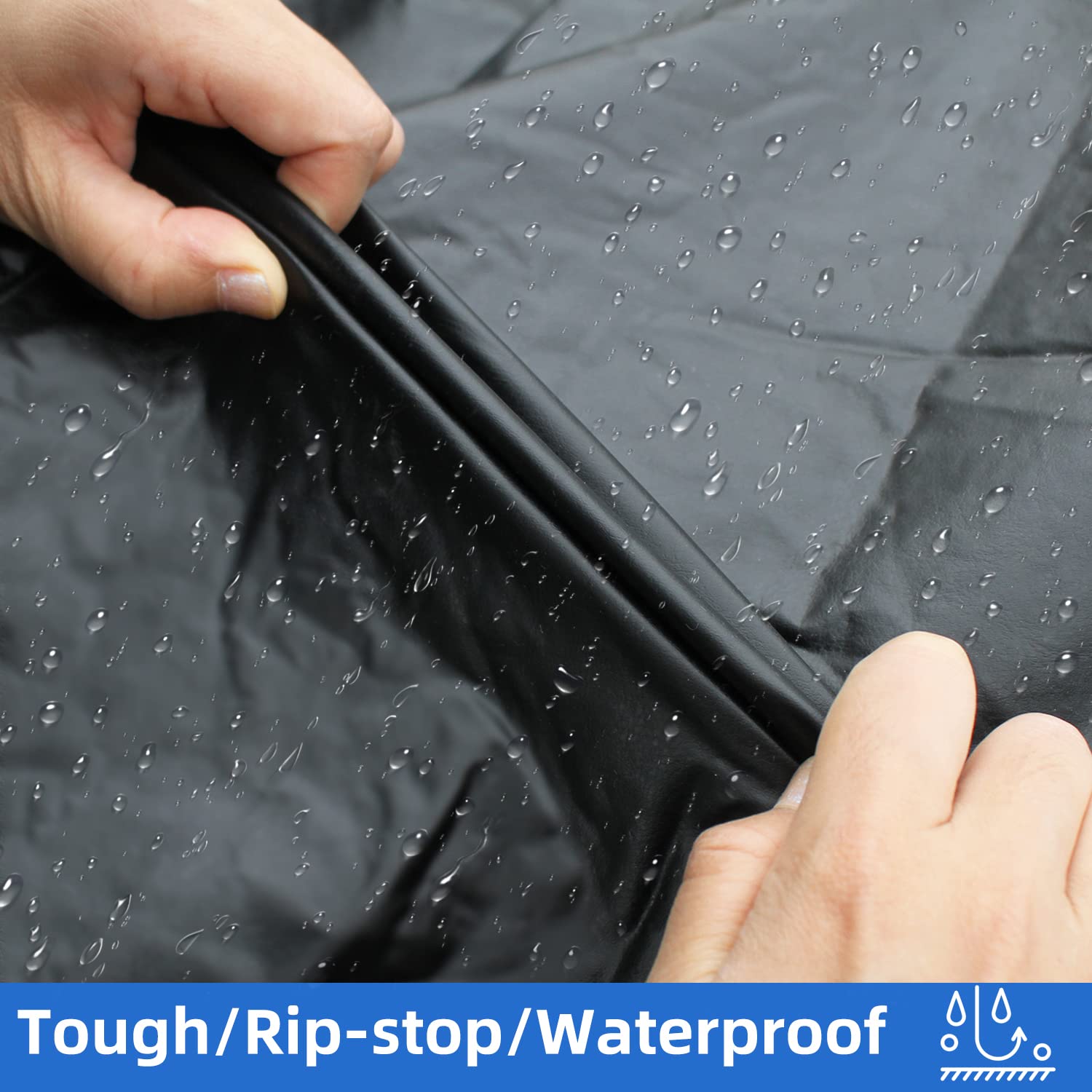 Vinpatio Rv Tire Covers 4 Pack, Waterproof Thickening Leather Tire Cover For Rv Wheel Trailer Camper, Universal Fits Tire Diameters 33-35 Inches, Black