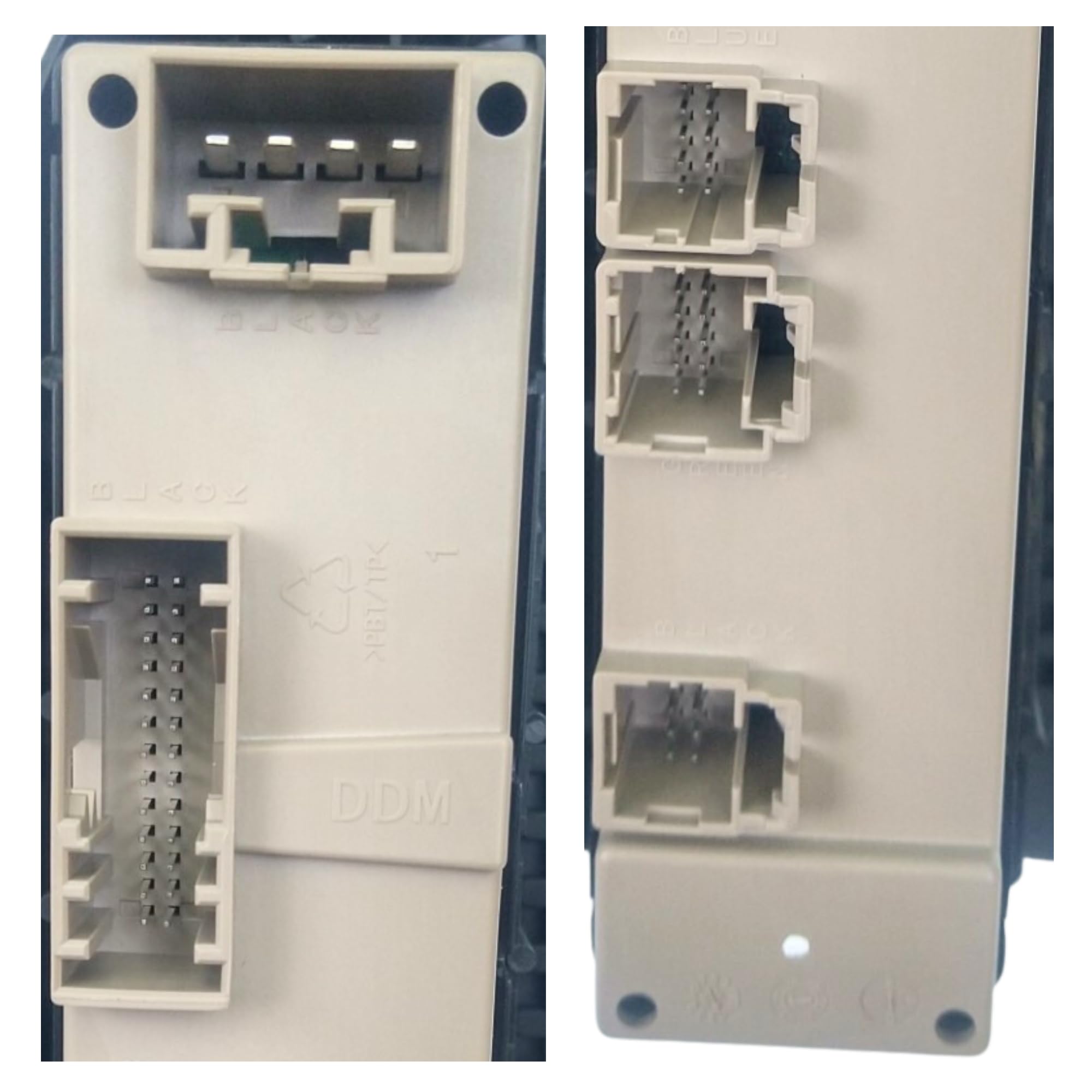 SWITCHDOCTOR Window Master Switch Set for 2003-2006 Chevy Silverado & GMC Sierra, Dark Gray Bezel, Lifetime Material