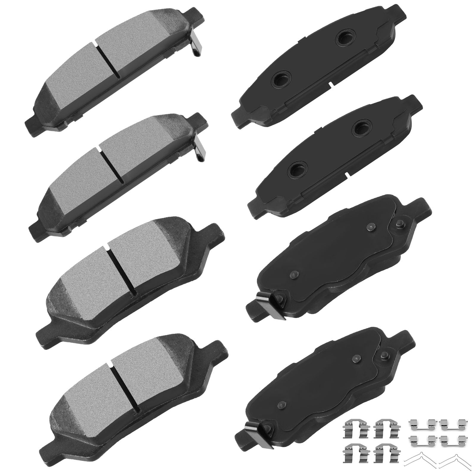 Cciyu D1401 D1402 Front & Rear Ceramic Disc Brake Pads Kit For Toyota Venza 2009-2016 8Pcs