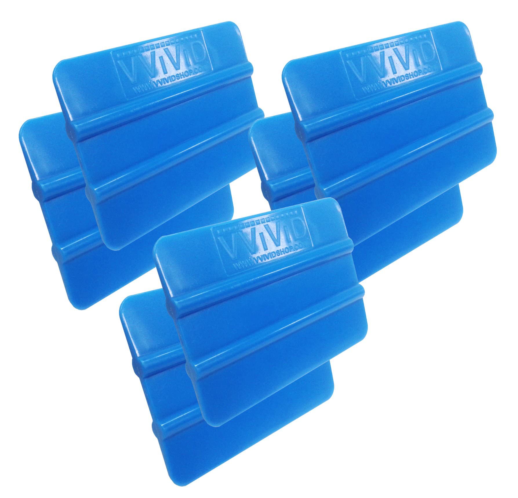 VViViD Blue Handheld Vinyl Wrap Applicator Squeegee (6 Pack)