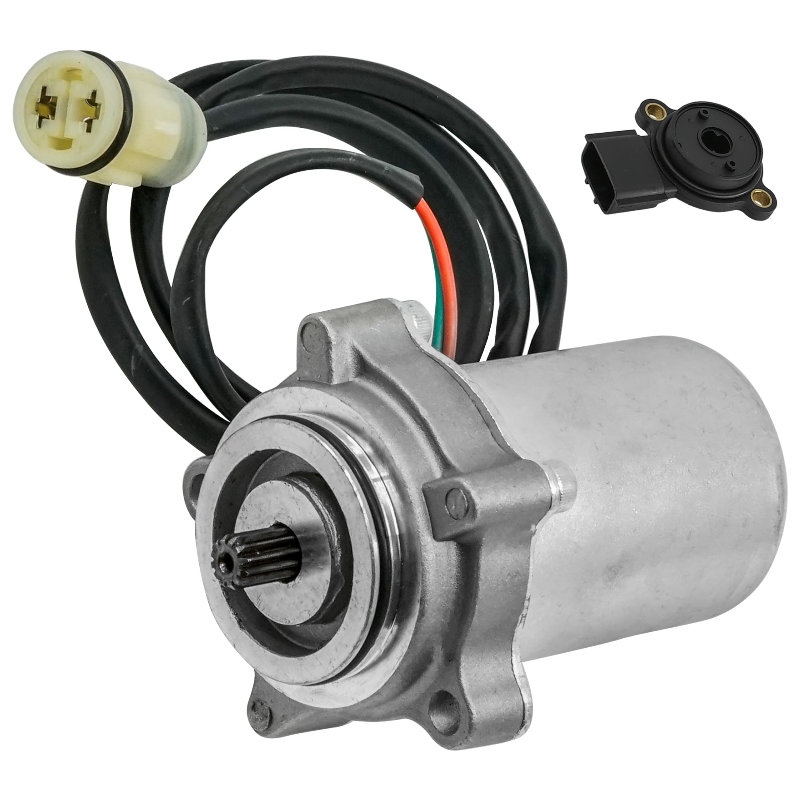 Caltric Power Control Motor w/Angle Sensor Compatible with Honda Rancher 400 TRX400FA 2004-2007 / Rancher 400 TRX400FGA 2004-200