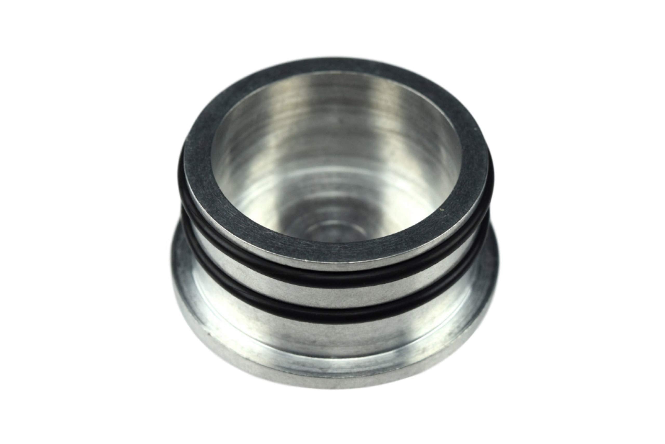 ICT Billet Duramax Turbo Diesel 2004.5-10 LBZ LLY LMM Mouth Piece Resonator Noise Reduction Plug Cover Cap 6.6L Seal Billet Alum