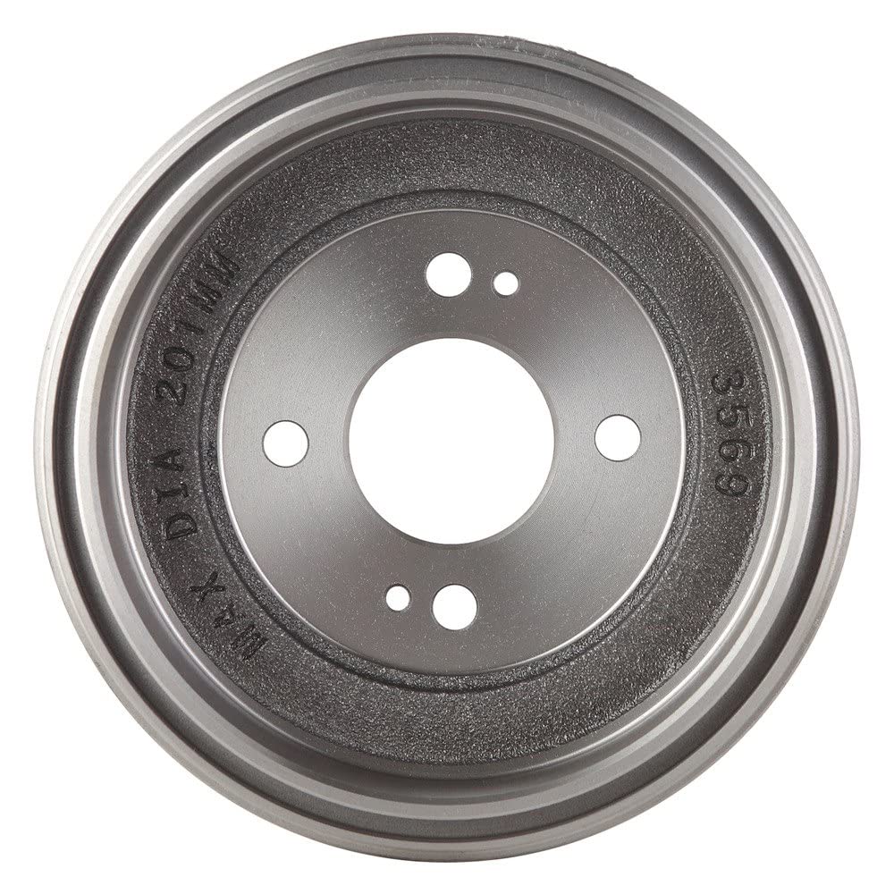 Trq Rear Brake Drum Pair Set For 1986-1989 Honda Accord / 1992-2000 Honda Civic / 2007-2008 Honda Fit
