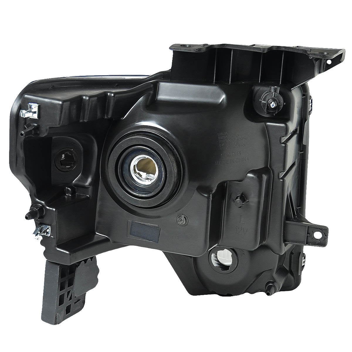 Dna Motoring Hl-Oh-F1509-Bk-Cl1 Black Housing Clear Lens Headlights Compatible With 09-14 Ford F150