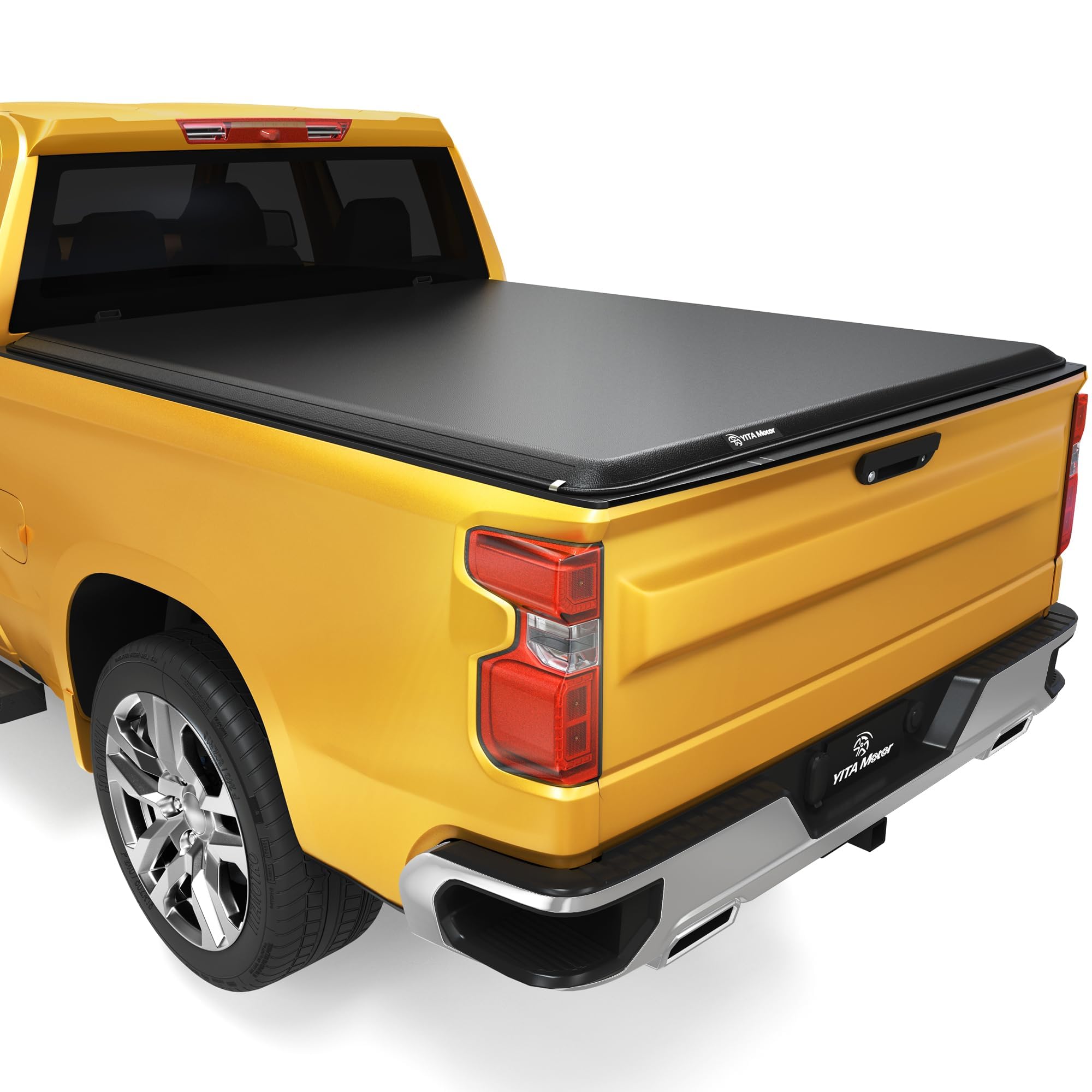 YITAMOTOR Soft Roll Up Truck Bed Tonneau Cover Compatible with 2019-2025 Chevy Silverado/ GMC Sierra 1500 New Body Style, Fleets