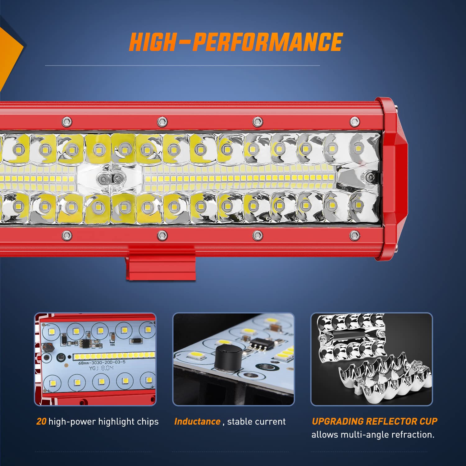 Nilight Led Light Bar 12 Inch Triple Row Spot Flood Combo Lights With Wiring Harness Kit For Fog Driving Work Lighting On Off-Ro