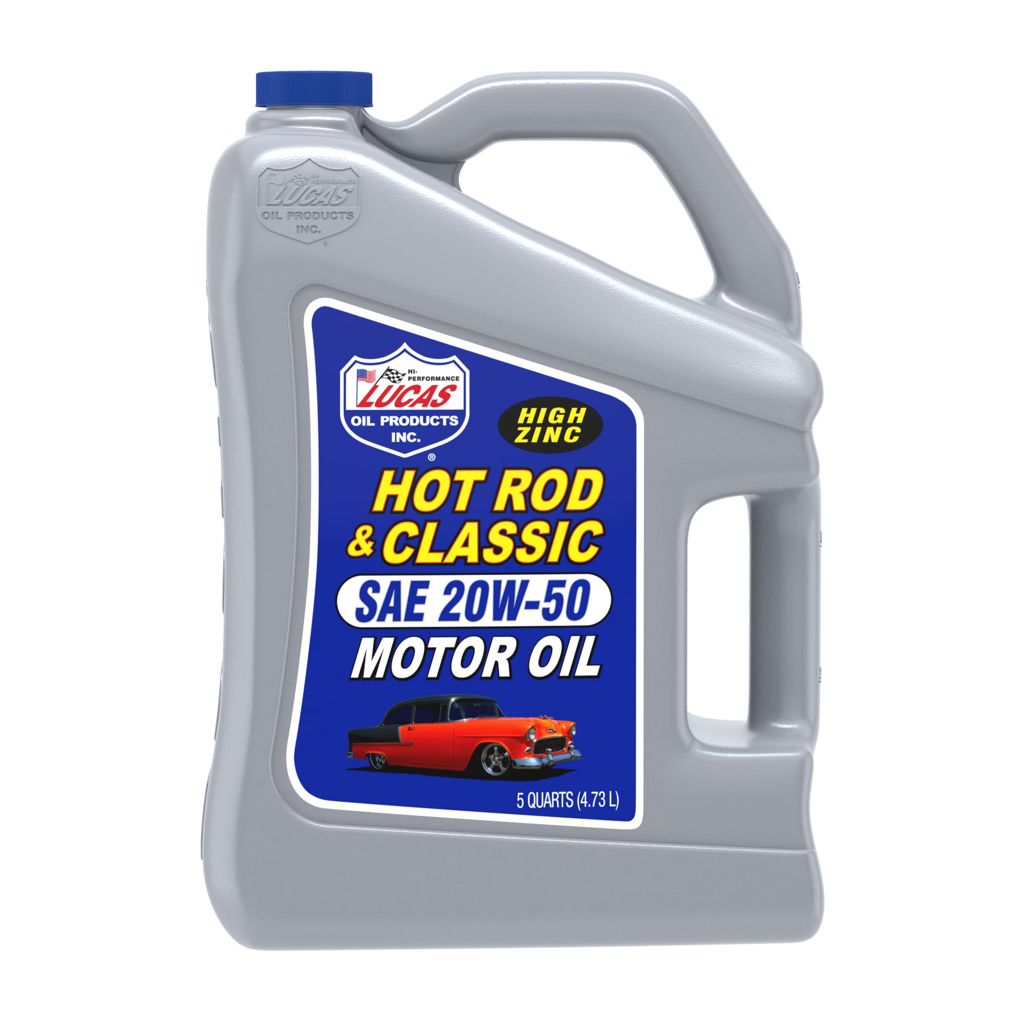 Lucas Oil 10684 20W-50 Petroleum Oil - 5 Quart Jug, Gray