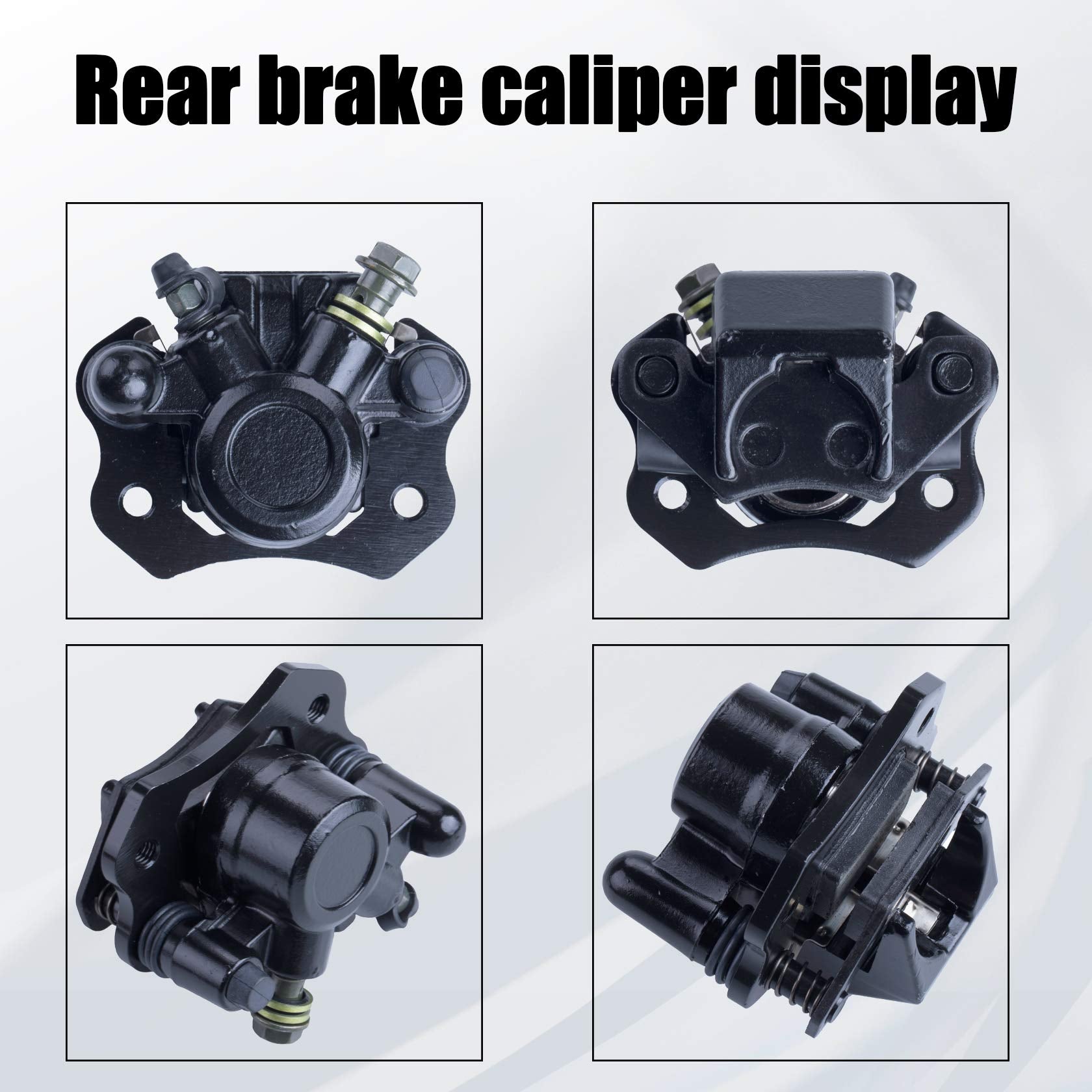 MWMNUN Chinese Rear Brake Caliper for 90cc-200cc ATV Go Kart - Compatible with Taotao, Coolster, Kazuma, Roketa, and more