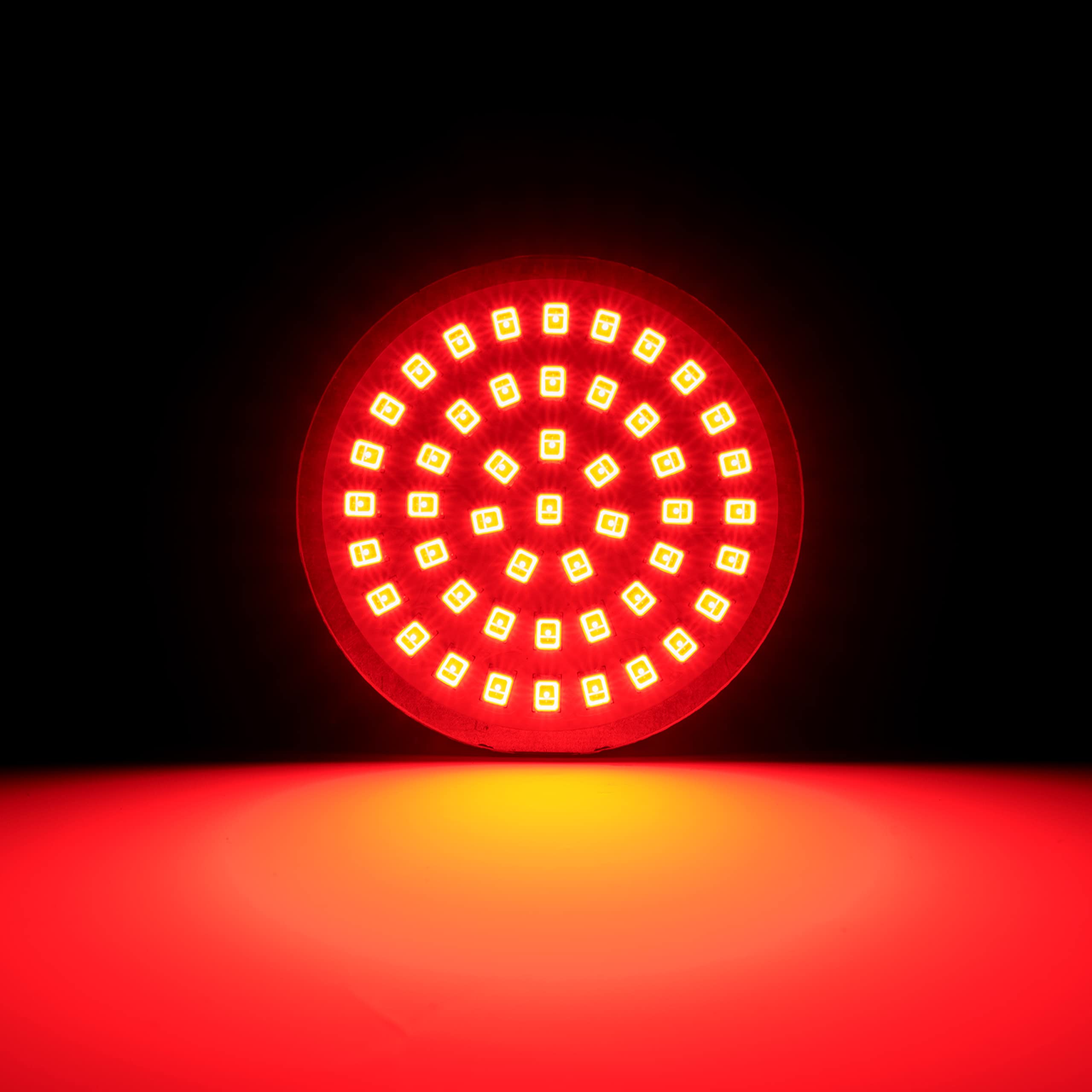 Rogue Rider Industries - Rear Motorcycle Led Turn Signals Only (1156) - Black Label Special Edition - Flashing Red Led Turn Sign