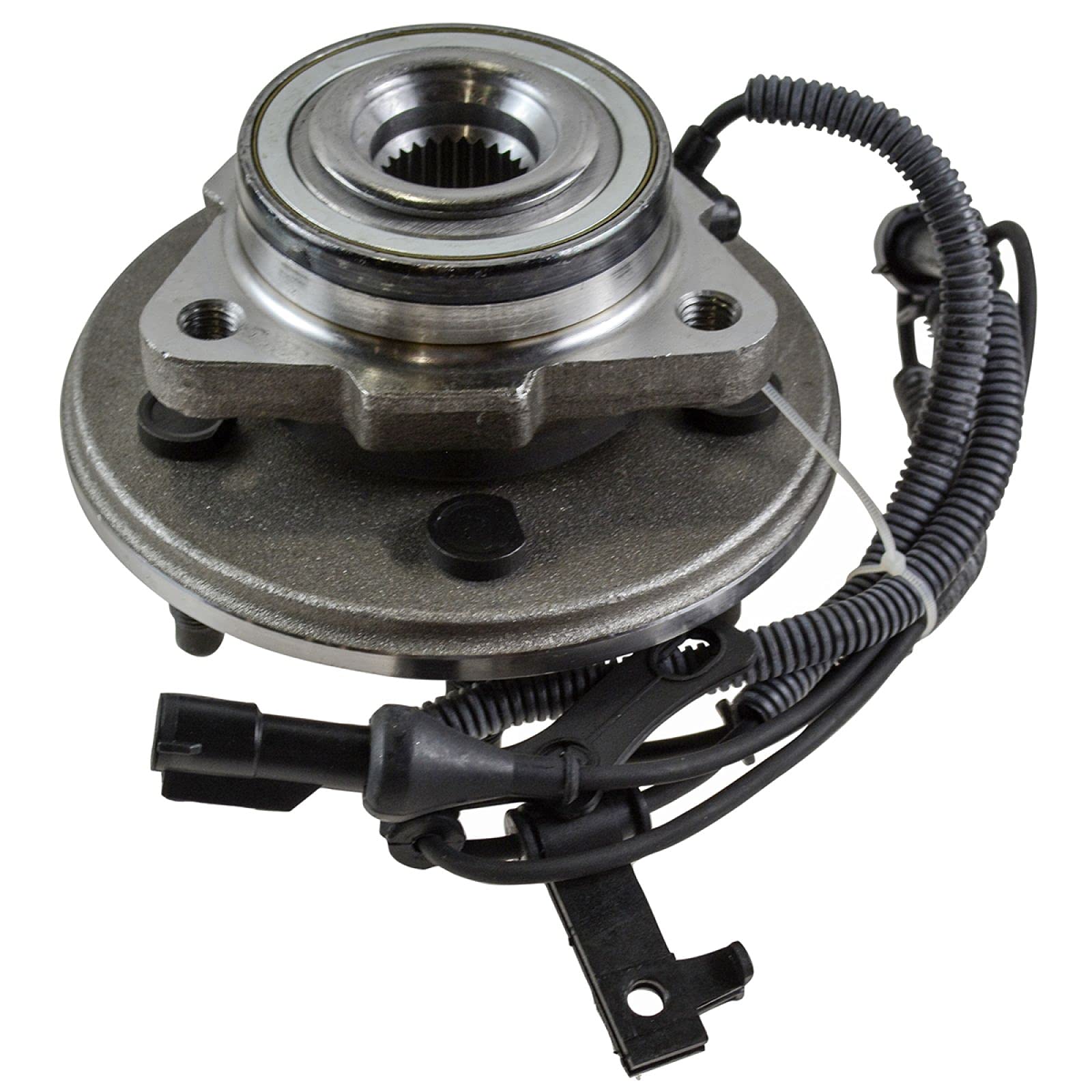 Trq Front Wheel Bearing & Hub Assembly With Abs Sensor Compatible With 2006-2010 Ford Explorer 2007-2010 Explorer Sport Trac Mer