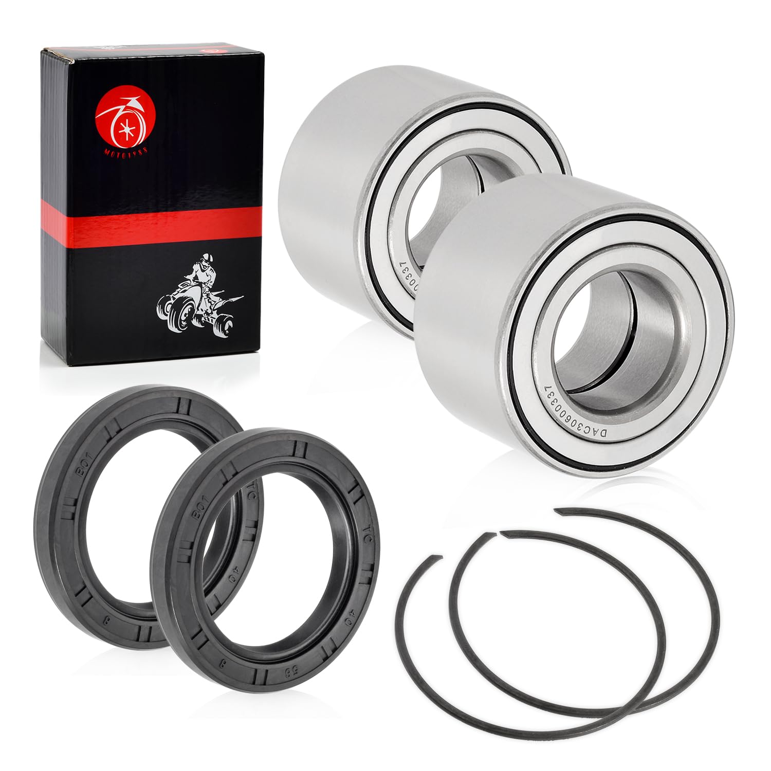 Heavy Duty Front Wheel Bearing 30x60x37mm & CIRCLIP For Can-Am Maverick Commander Outlander Renegade Max 330 400 450 500 570 650