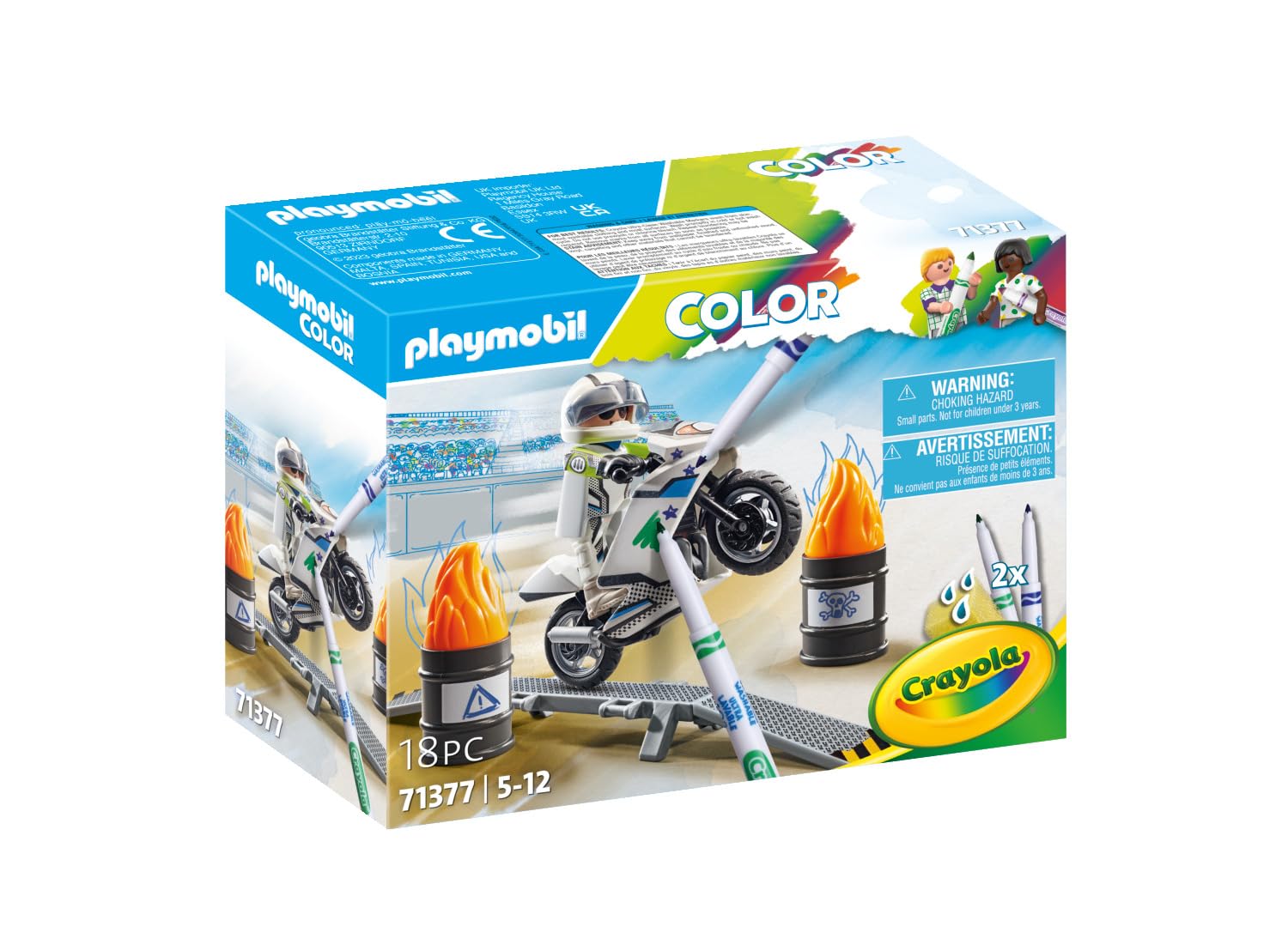 Playmobil Motorbike Model 71372 - White Plastic Toy for Kids