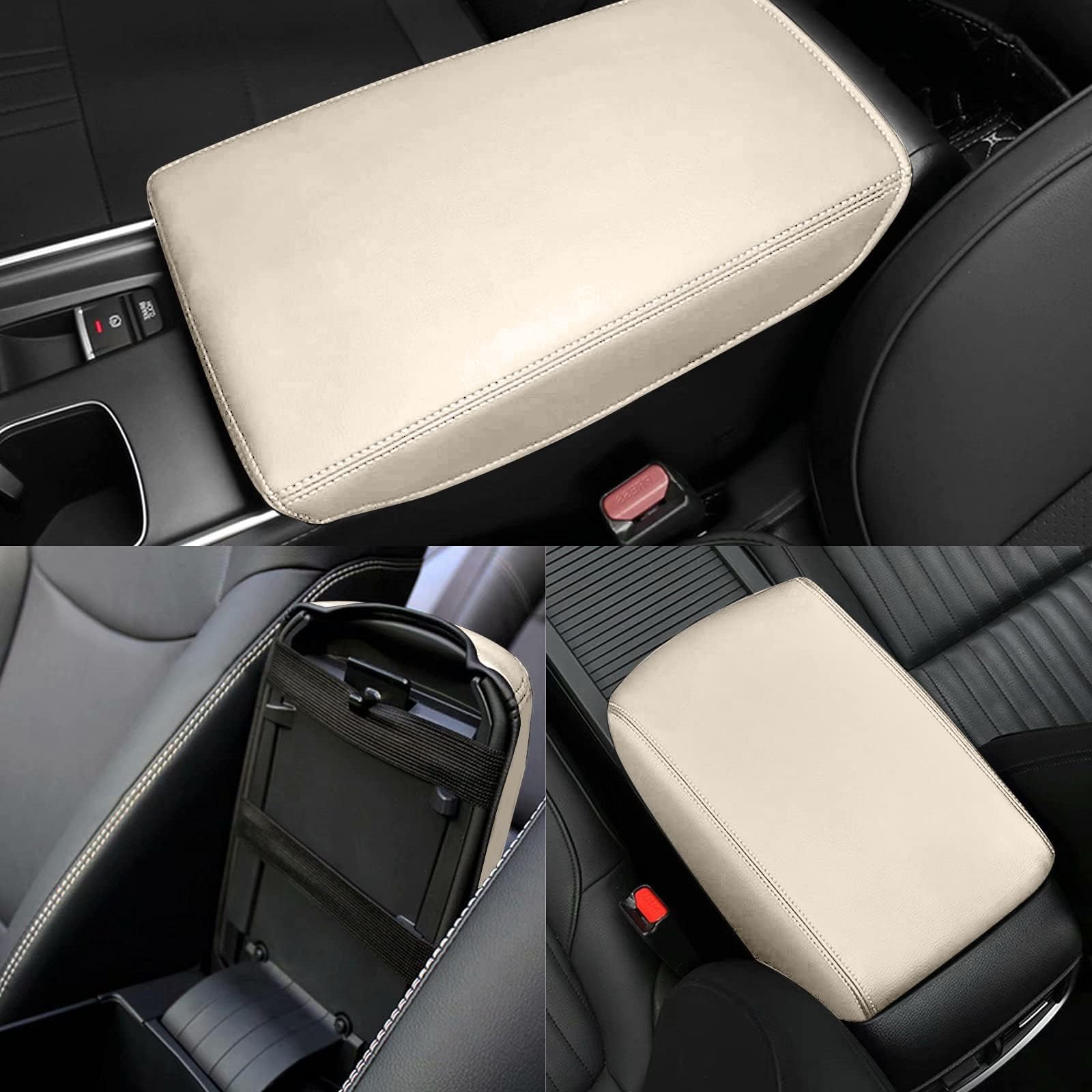 AOMSAZTO Armrest for 2011-2019 Ford Explorer Beige