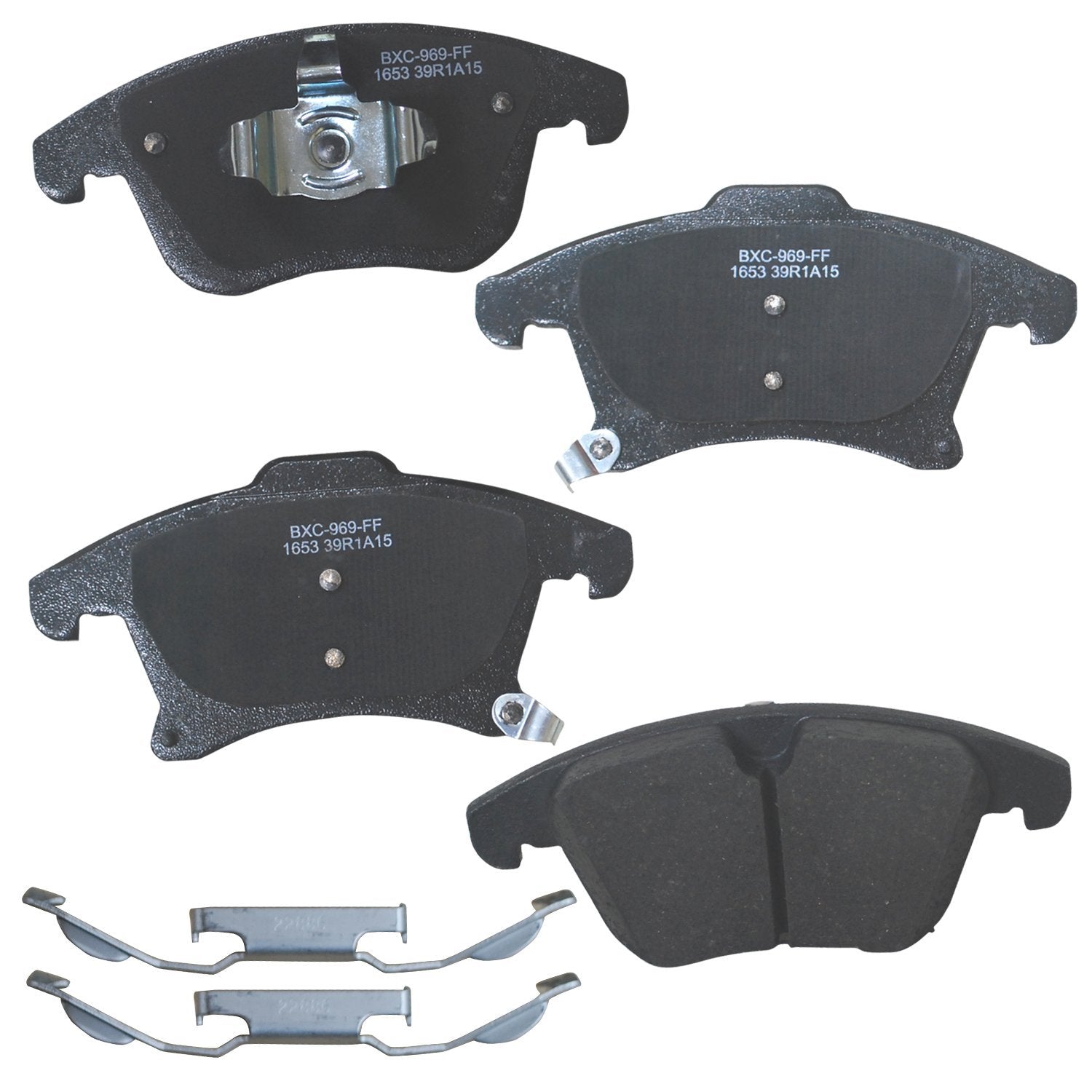 Bendix Premium Sbc1653 Ceramic Front Brake Pads For Ford Fusion 2020-2013, Police Responder Hybrid 2020-2019, Ssv Plug-In Hybrid