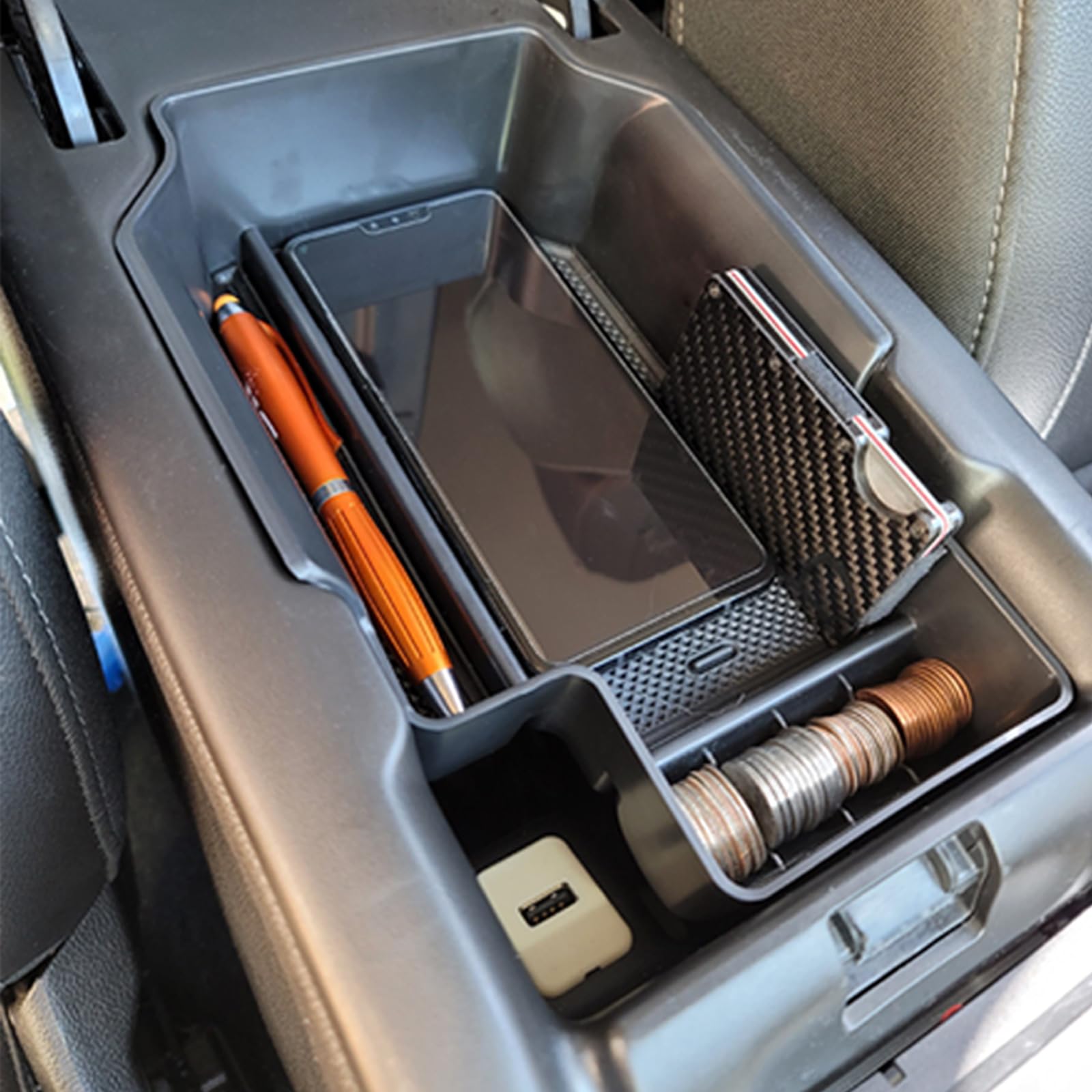 Pimcar Center Console Organizer Compatible With Chevy Colorado/Gmc Canyon 2015-2021 2022, Armrest Insert Tray Secondary Storage