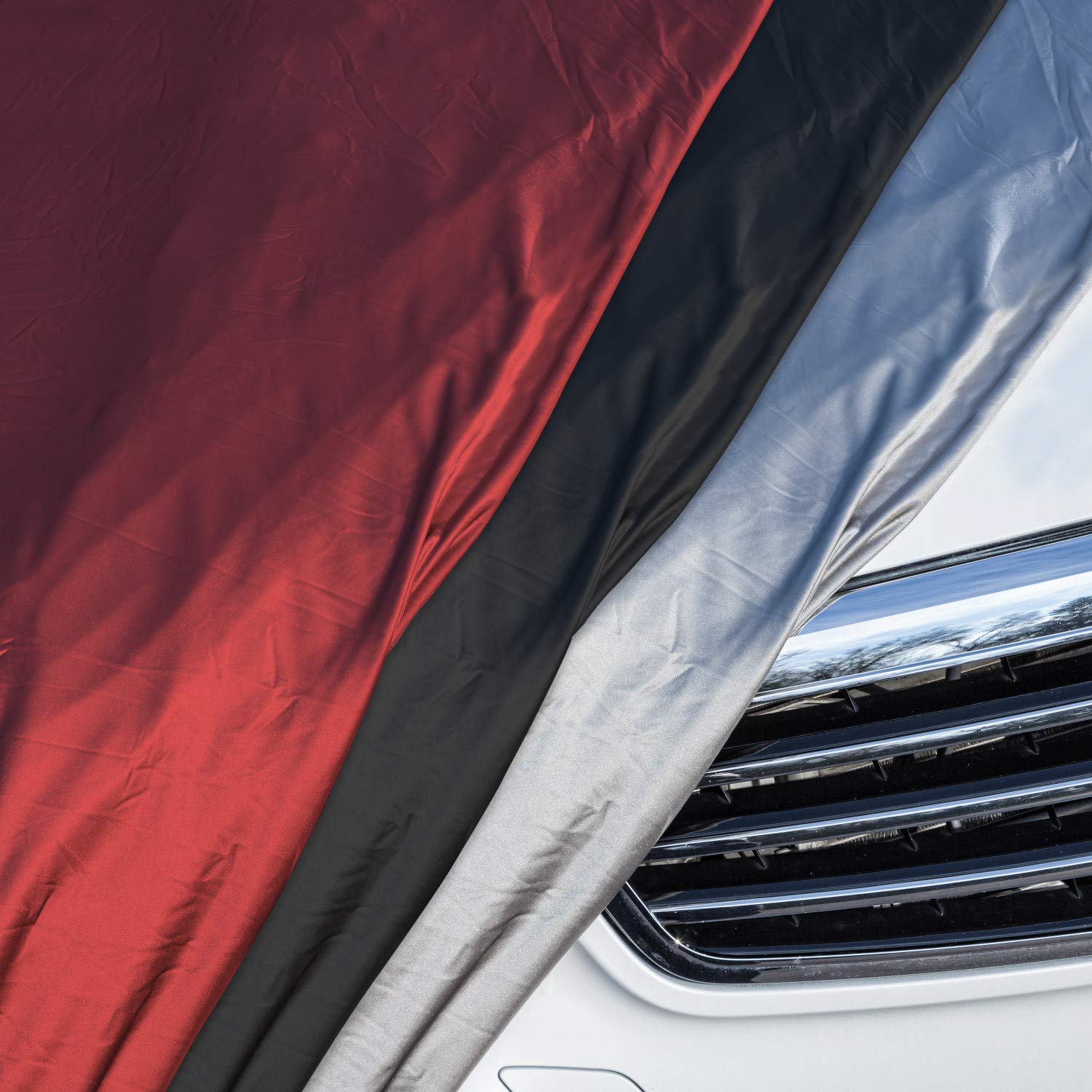 Budge Rsc-1 Indoor Stretch Car Cover, Luxury Indoor Protection, Soft Inner Lining, Breathable, Dustproof, Car Cover Fits Cars Up