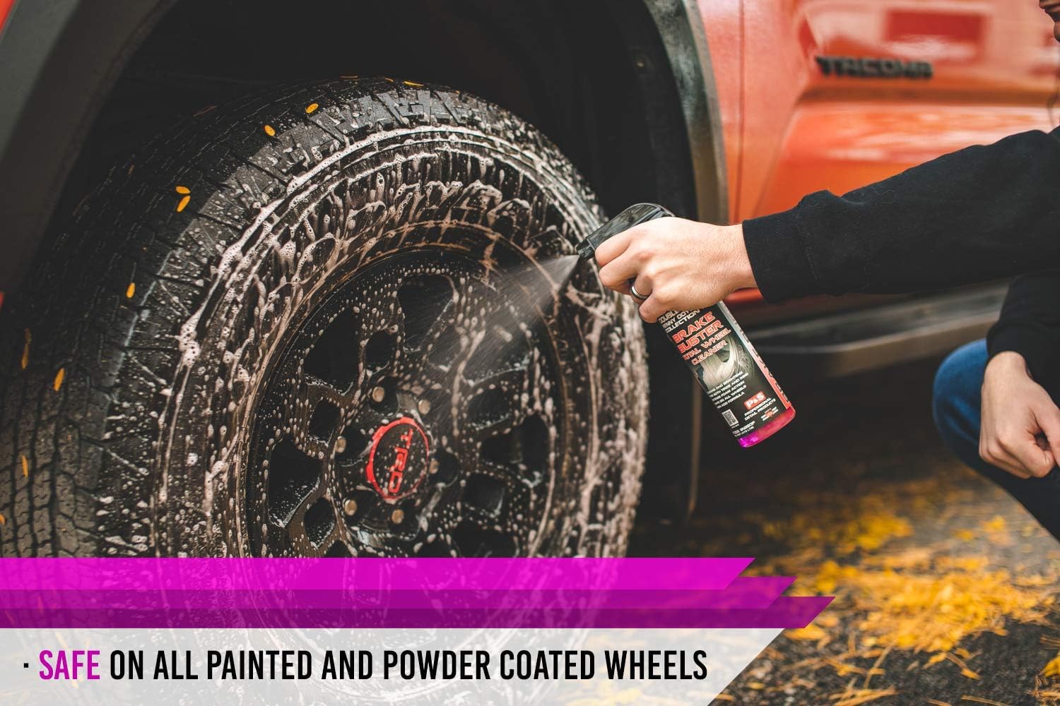 P & S Professional Detail Products Brake Buster Wheel Cleaner - Non-Acid, Removes Brake Dust & Dirt - 32 Fl Oz