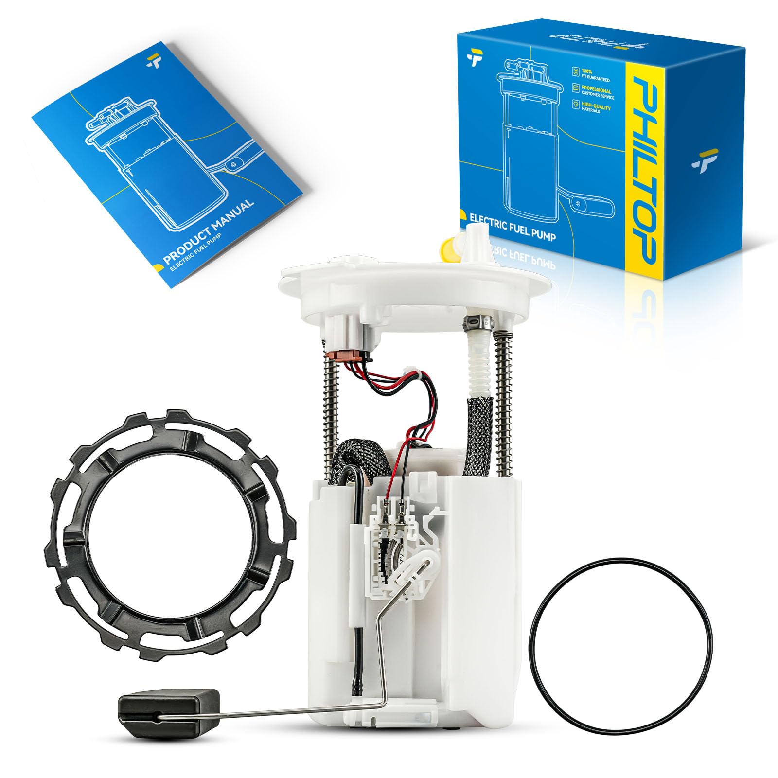 PHILTOP FG2725 Electric Fuel Pump Assembly with Sending Unit Compatible with 2018-2022 Honda Accord 1.5T - Fuel Pump Module Asse