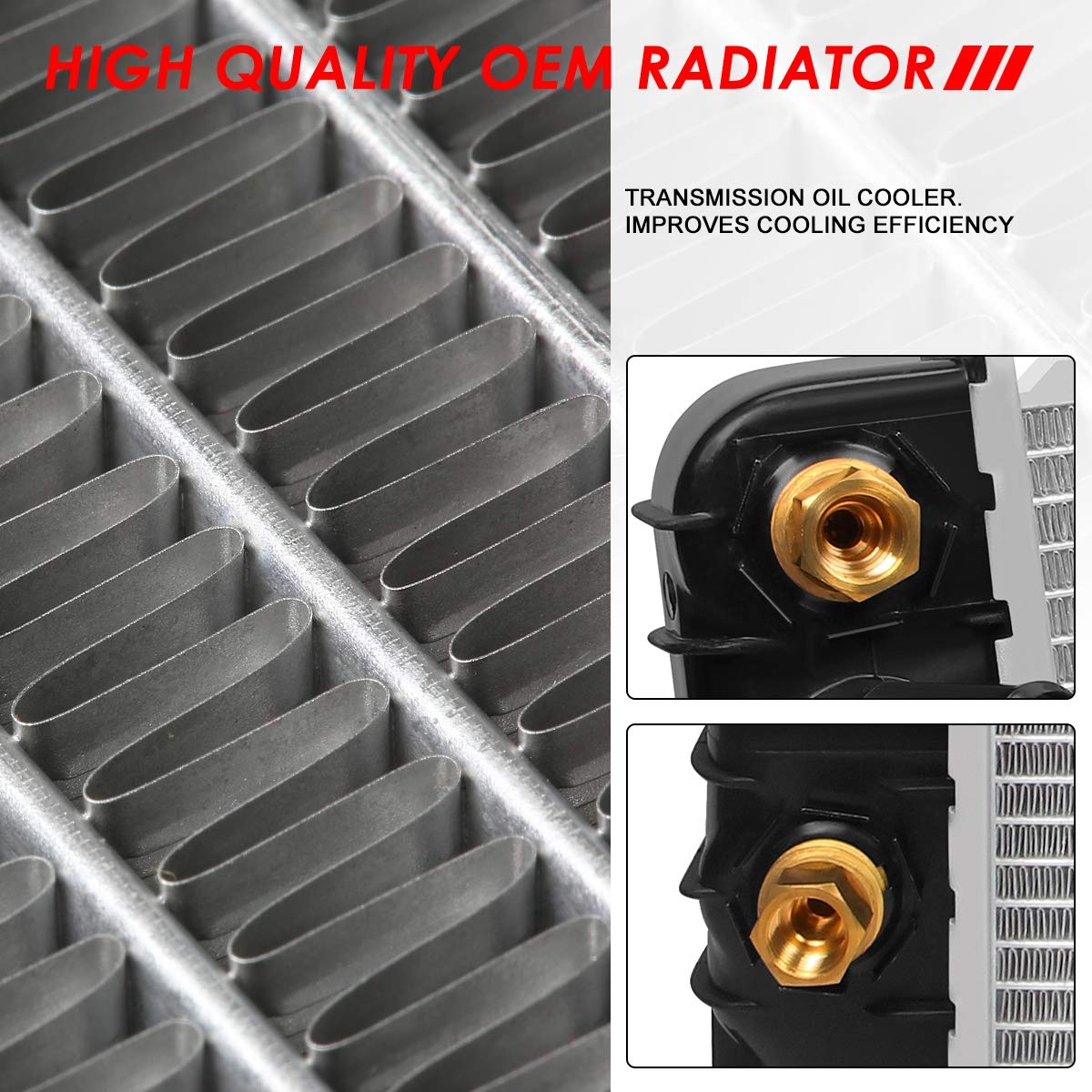 Auto Dynasty Radiator Compatible With 94-95 Chevy S10 Pickup Blazer Gmc Jimmy Sonoma 4.3L Mt, Dpi 1532 Factory Style 1-Row Cooli