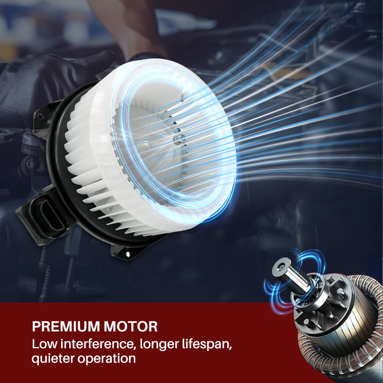 Aspligo 700203 Ac Heater Blower Motor Fan Front Fit For Jeep Wrangler Compass Patriot For Acura Tsx Tl Rdx For Chrysler 200 Sebr