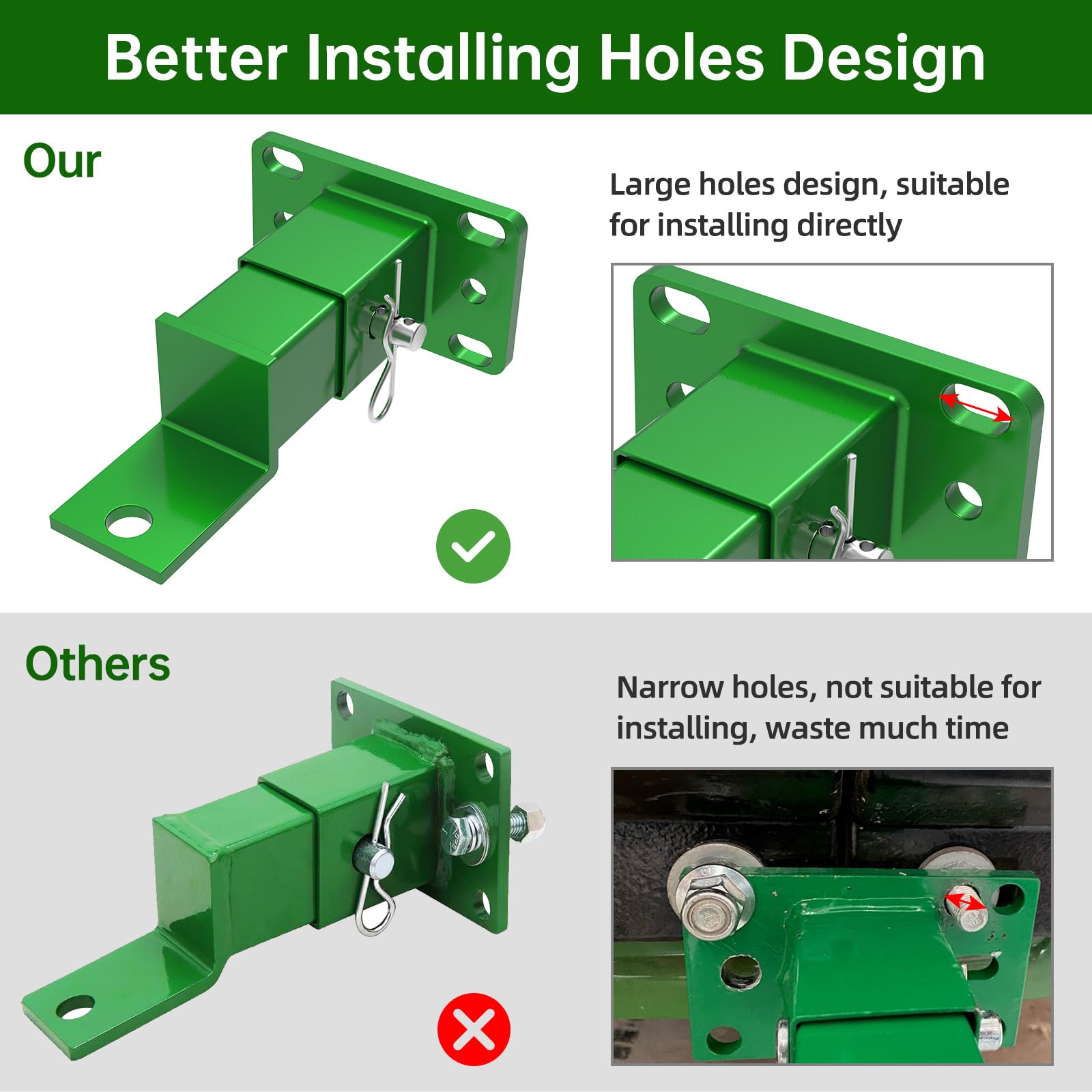 ForoGore Zero Turn Lawn Mower Hitch Rear Compatible with John Deere Rear Gas Z Trak Z224 Z225 Z245 Z425 Z445 & Z910 Z920 Z925 Z9