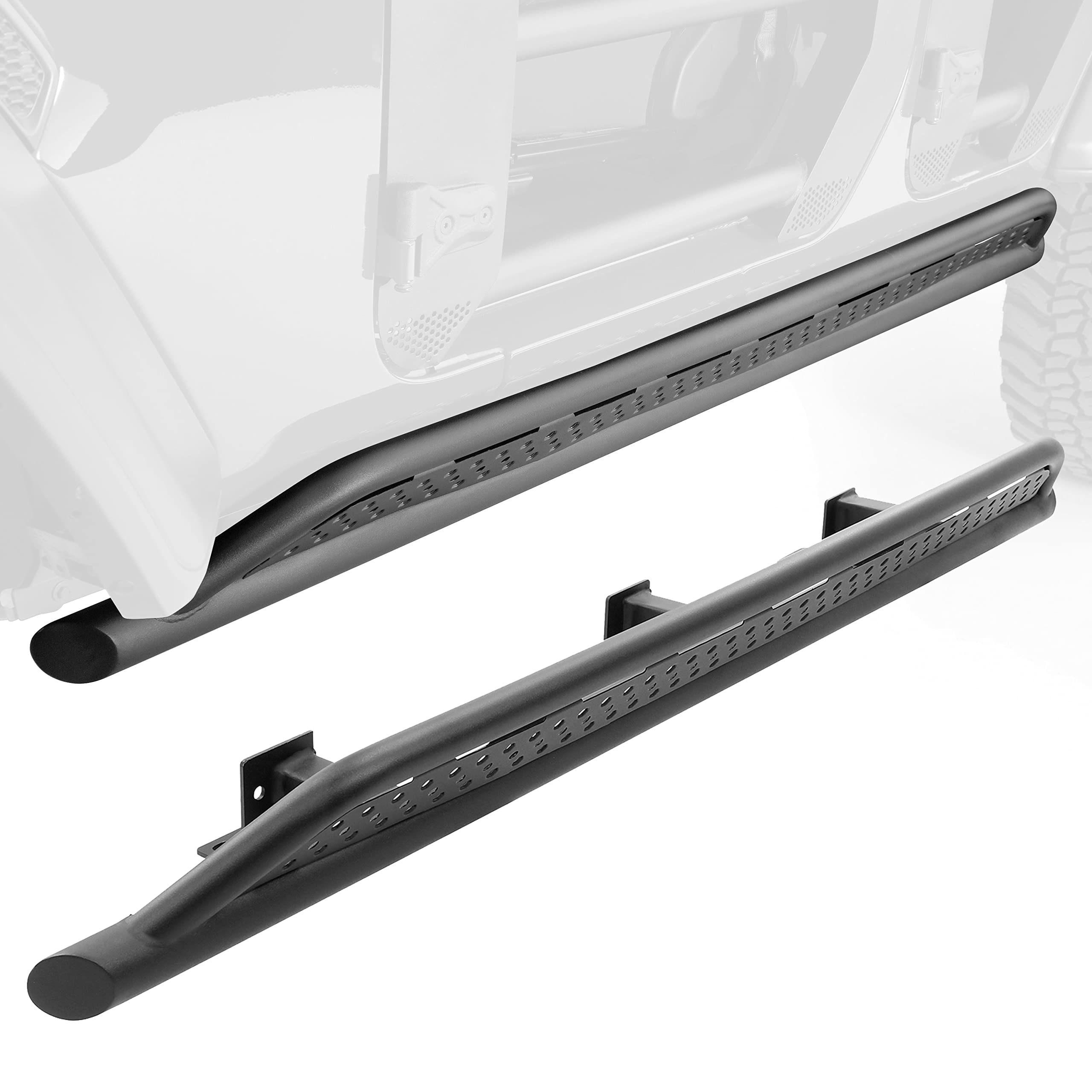 Go Rhino Fs4505T Frame Mounted Steel Sliders For Jeep 18 Wrangler Jk, Jeep 07-17 Wrangler (Sport Utility)