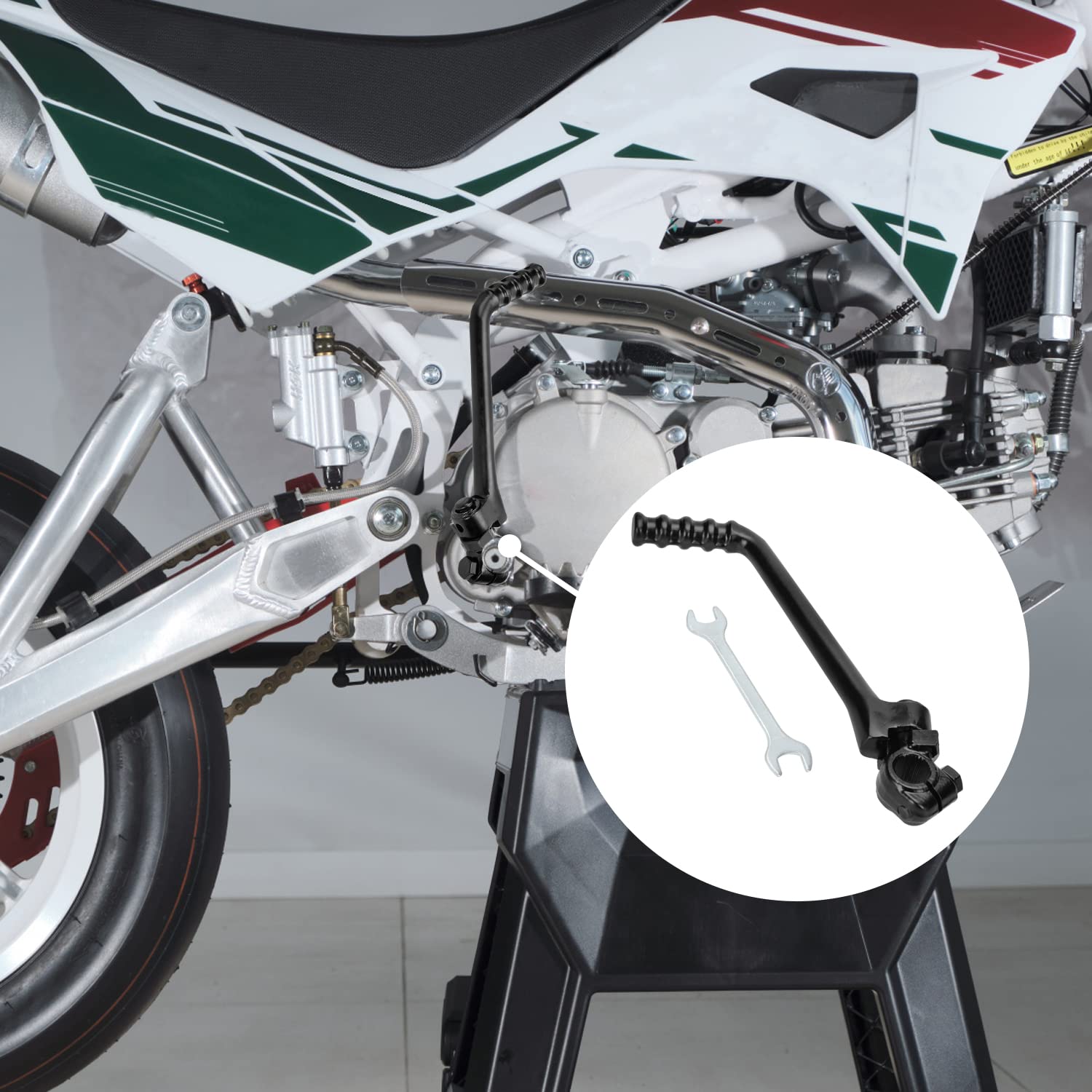 Yoxufa 16Mm Kickstart Lever For 125Cc 140Cc 150Cc 160Cc 200Cc 250Cc Ssr Kx Klx Yx Cb Cg Ycf Sdg Apollo Coolster Taotao Kayo Pits