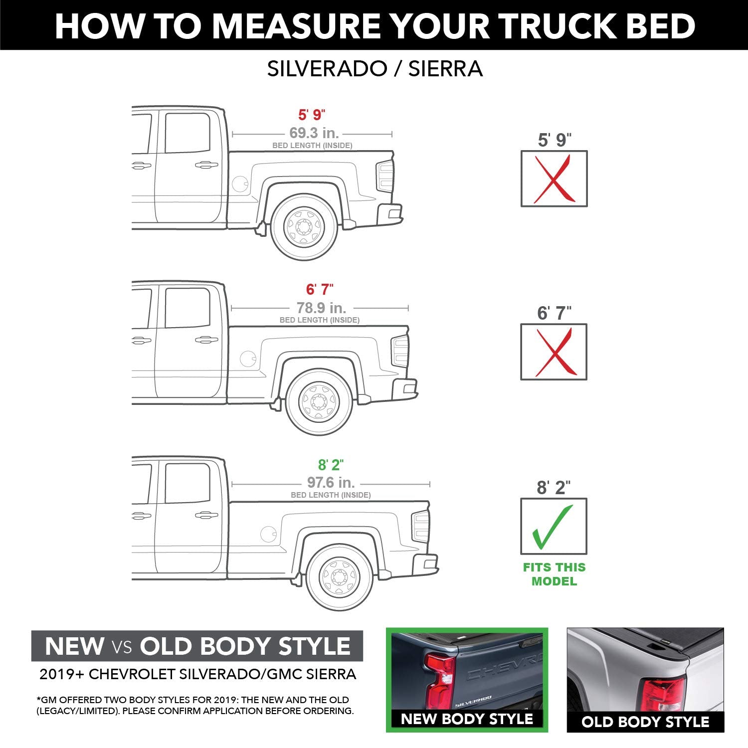 Realtruck Truxedo Sentry Hard Rolling Truck Bed Tonneau Cover | 1572201 | Fits 2014 - 2018, 2019 Limited/Legacy Chevy/Gmc Silver