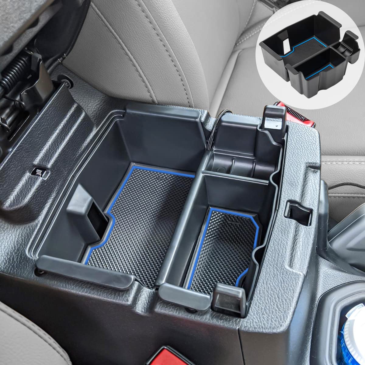 EDBETOS Center Console Organizer Tray Compatible with Jeep Wrangler JL/JLU 2018-2023 2024 2025 2026 and Gladiator JT Truck 2020-