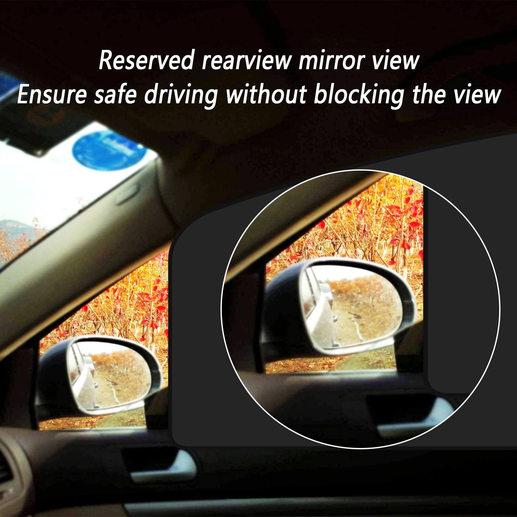 2Pack Car Window Shades with Magnets,100% Strong-Light Blocking&UV Protection Auto Privacy Shades,Car Essential Interior Accesso